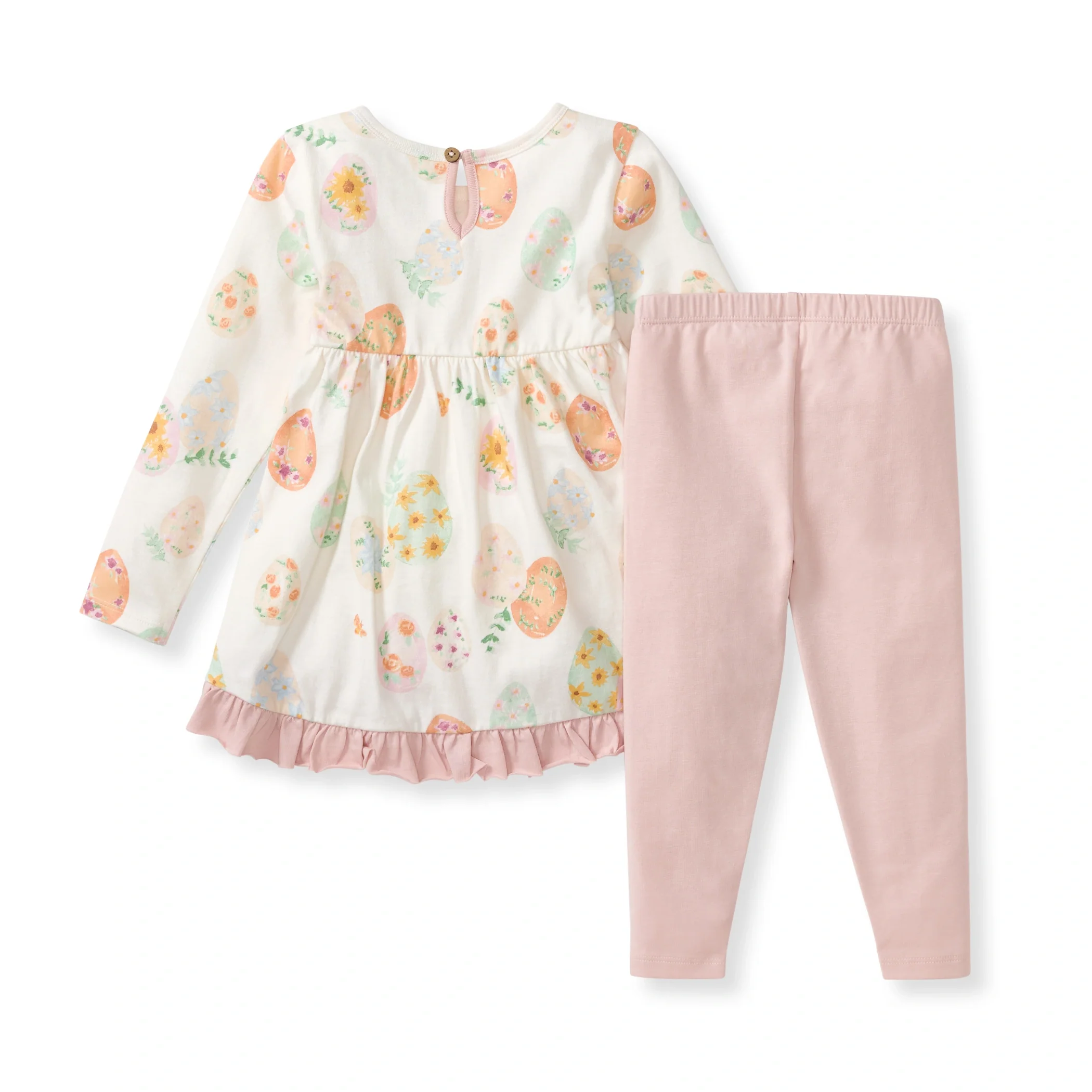 Floral Easter Eggs Tunic & Pants Set - Image 3
