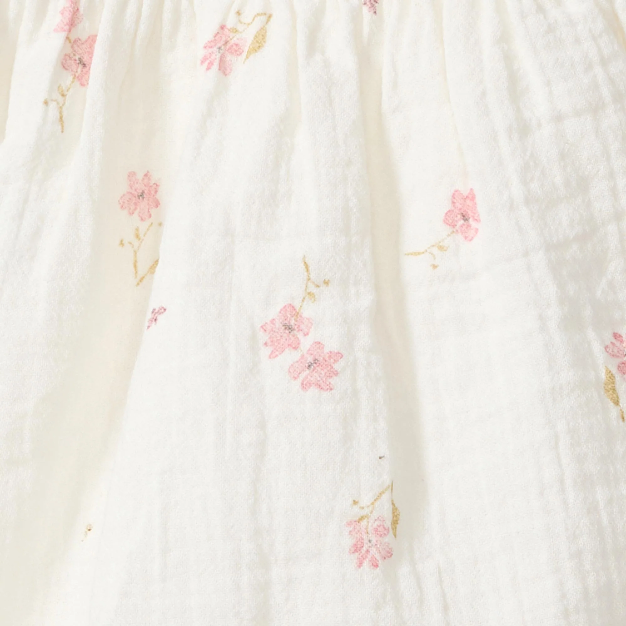 Floral Muslin Baby Girl Romper - Image 3