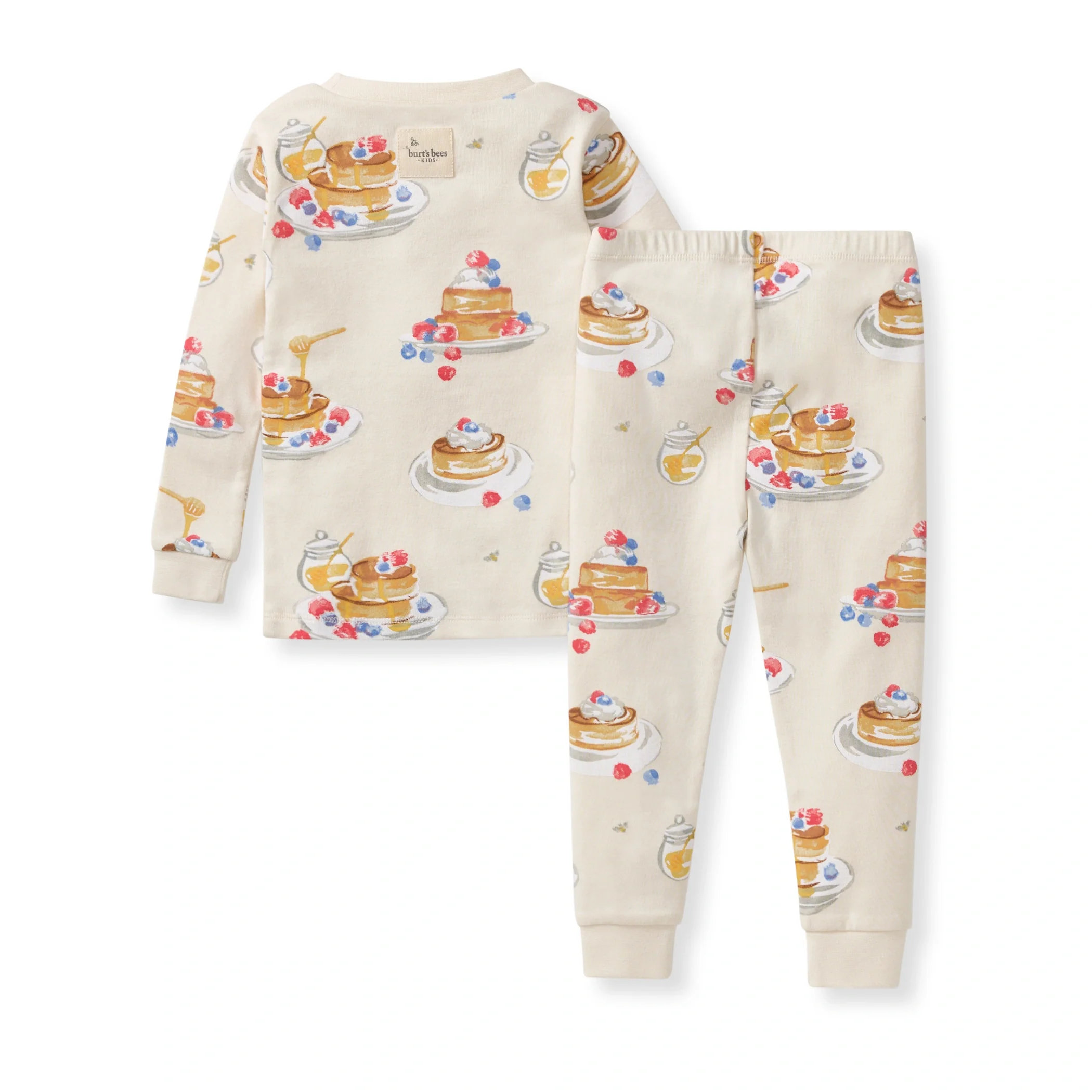 Fluffy Pancakes Organic Cotton Two-Piece Pajamas - Image 3