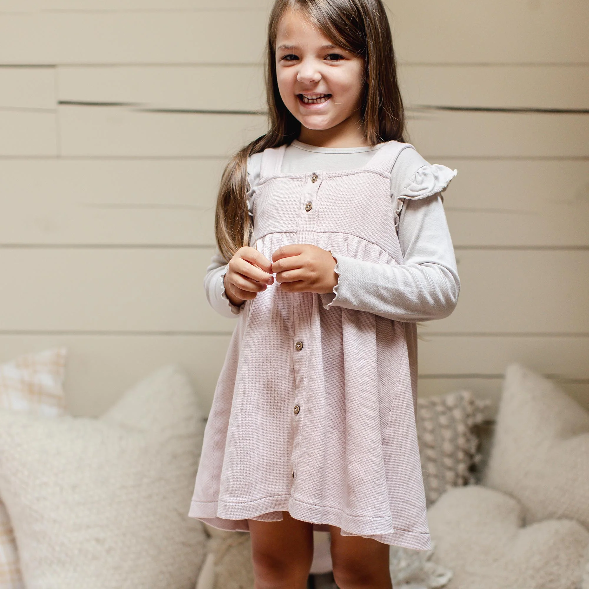 Flutter Organic Tee & Thermal Dress Set - Image 2