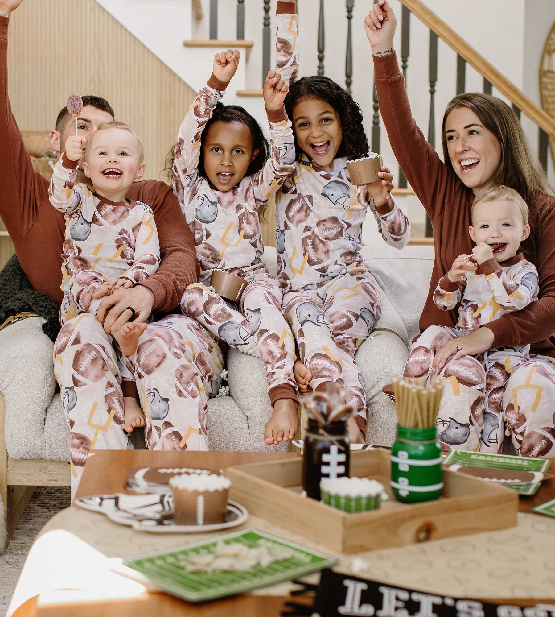 Football Season Organic Matching Women's Pajamas - Image 5