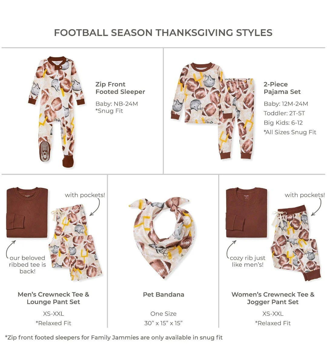 Football Season Organic Matching Pet Bandana - Image 4