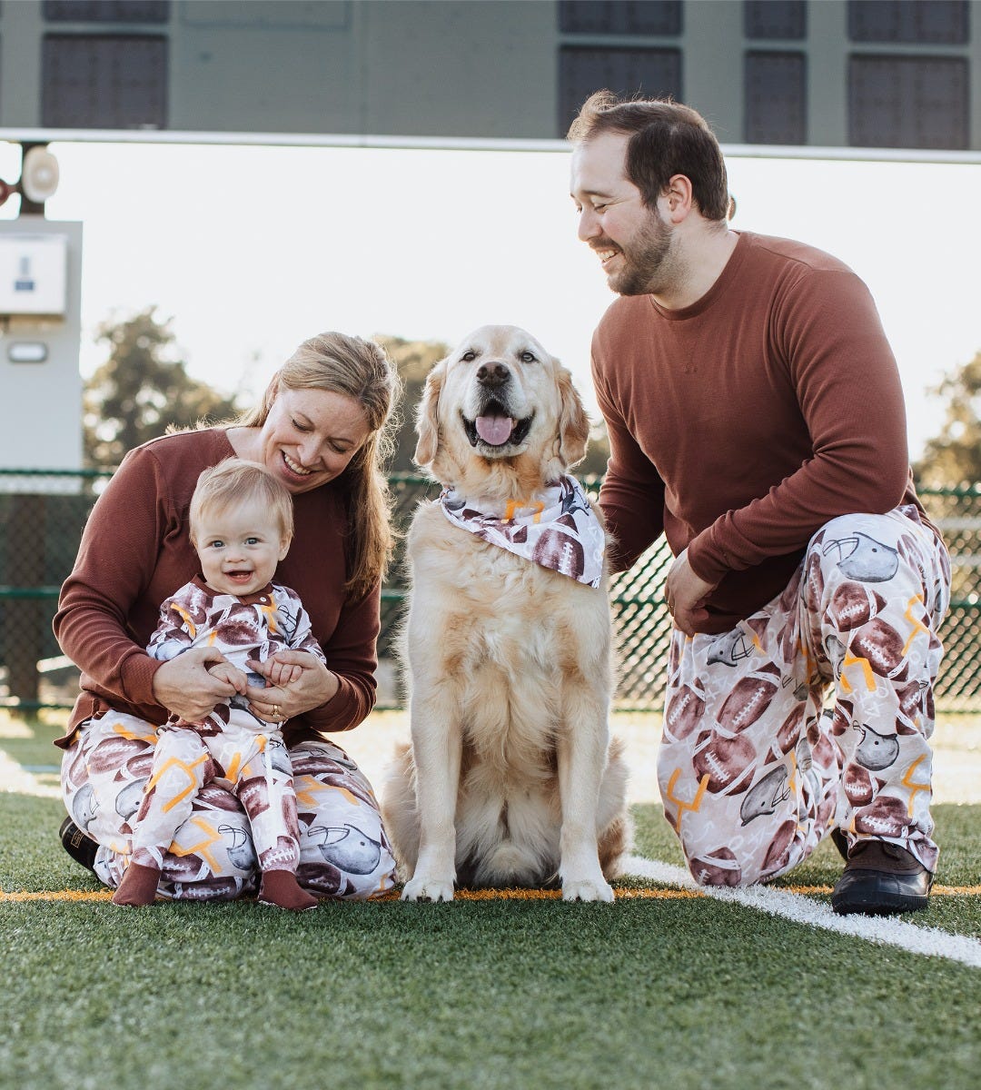 Football Season Organic Matching Pet Bandana - Image 9