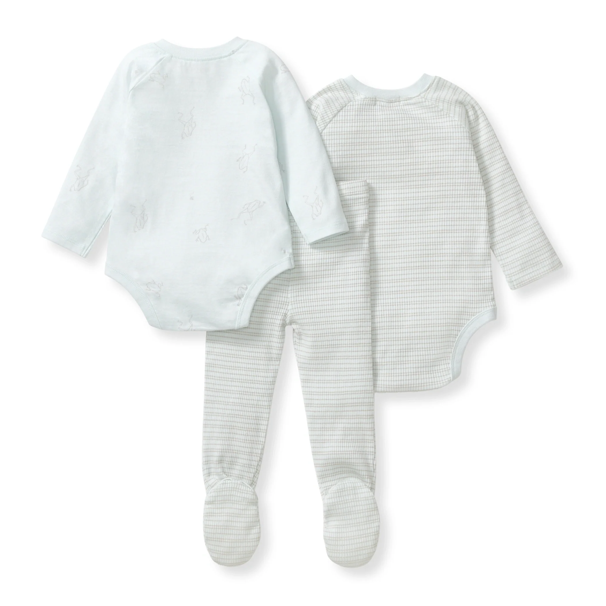Frog Baby Boy 3-Piece Bodysuit & Pants Set - Image 3