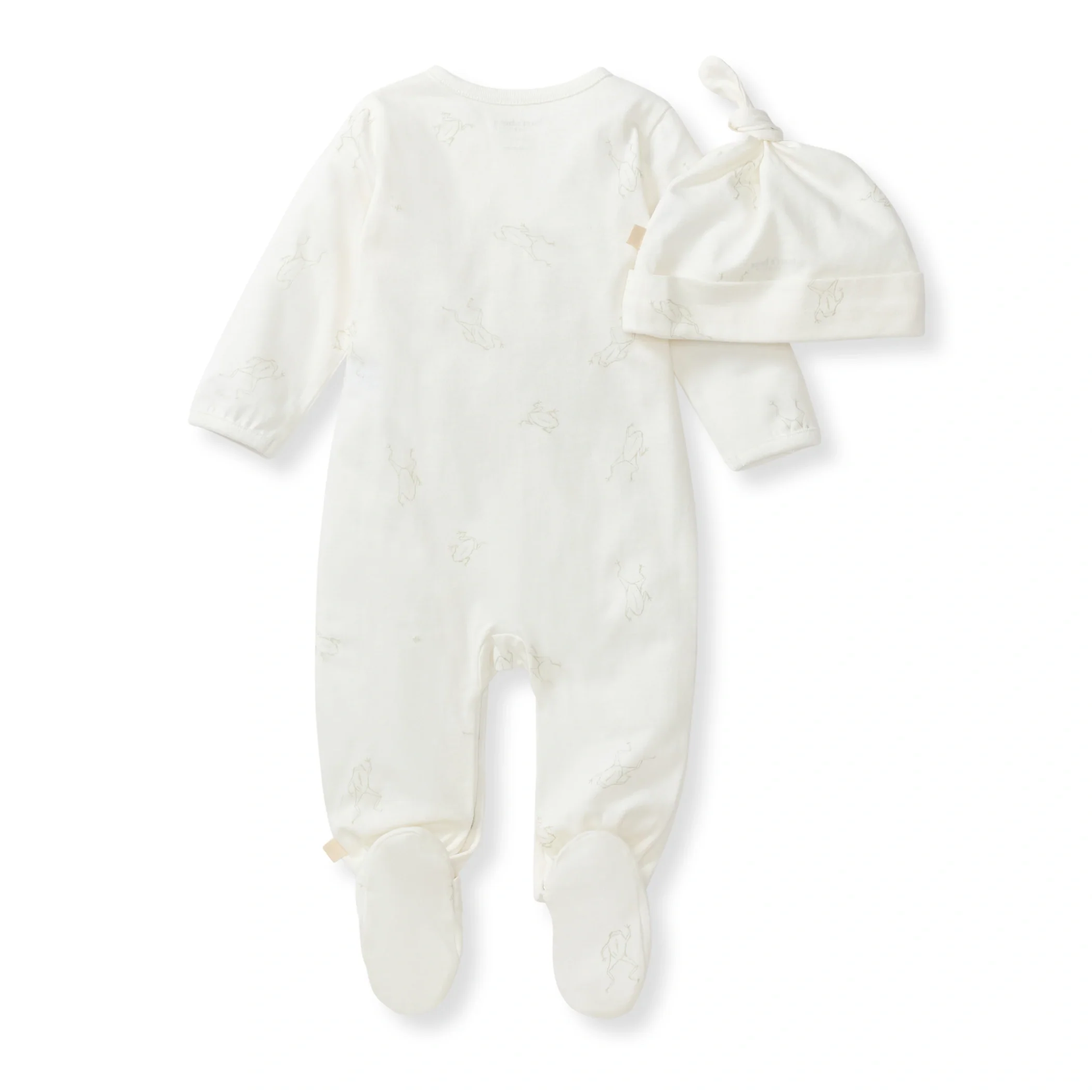 Frog Baby Jumpsuit & Hat Set - Image 3