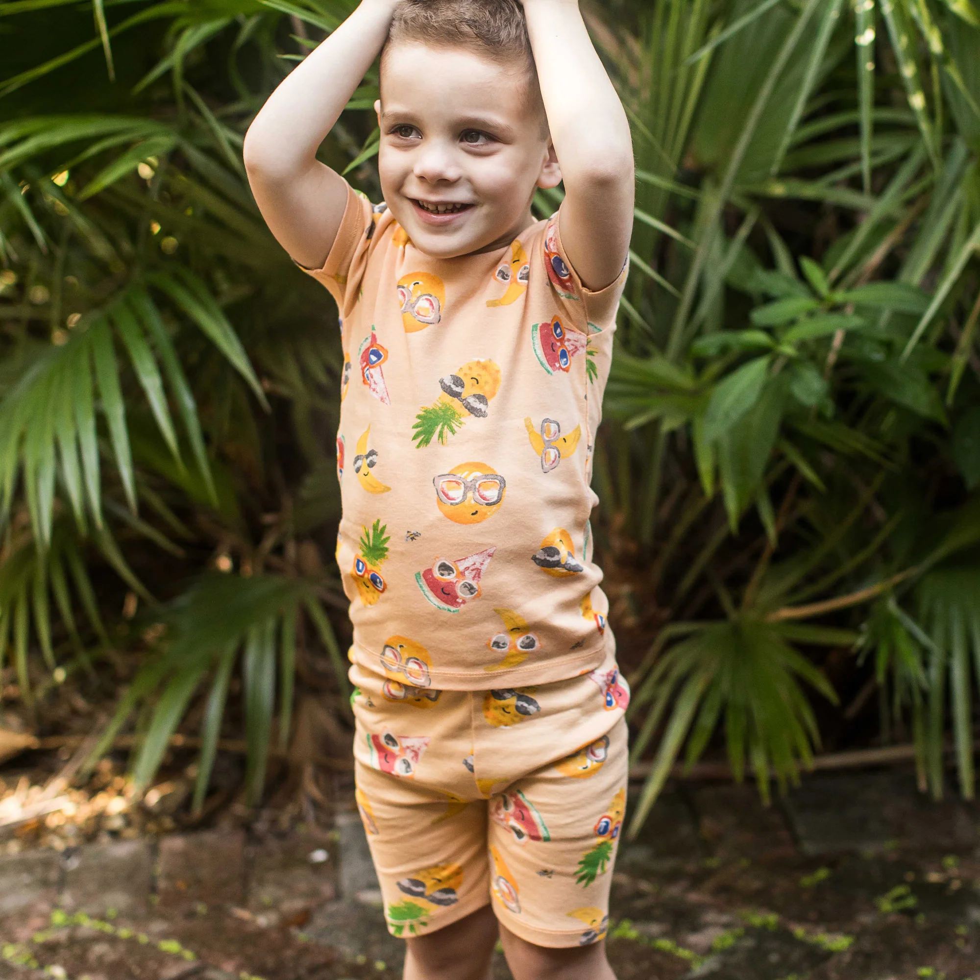 Fruity Shades Organic Cotton Two-Piece Pajamas - Image 6
