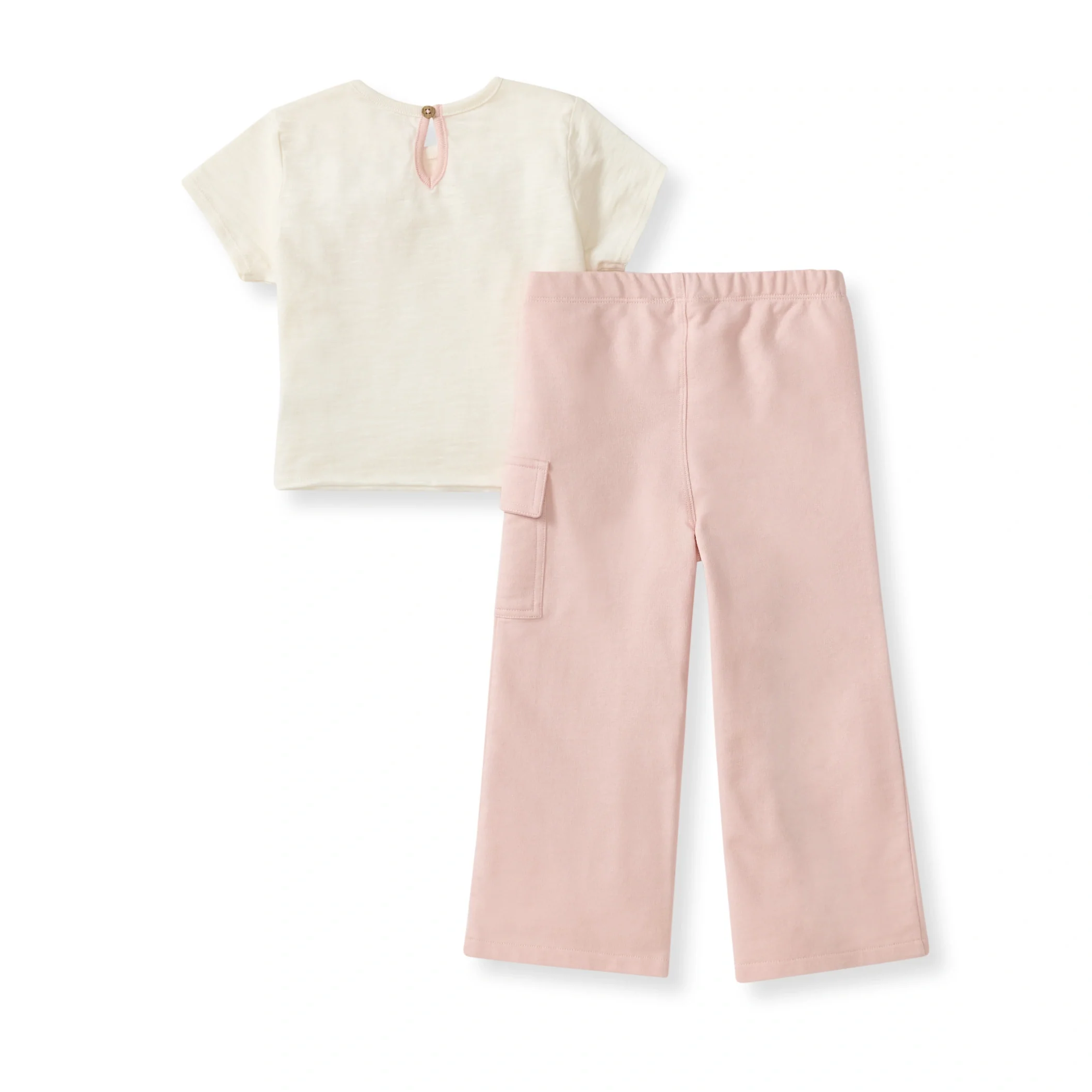 Girl Slub Pocket Tee & Pants Set - Image 3