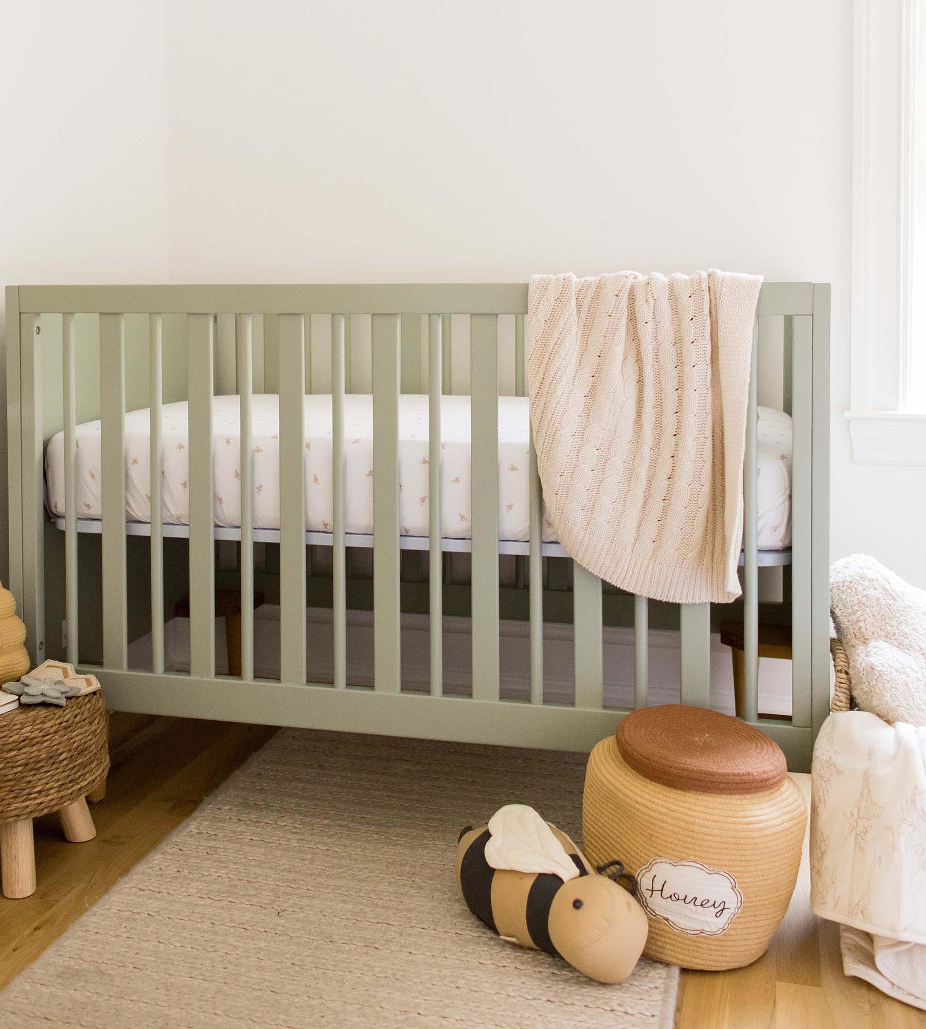 Golden Bee Organic Cotton BEESNUG® Fitted Crib Sheet - Hummus - Image 2