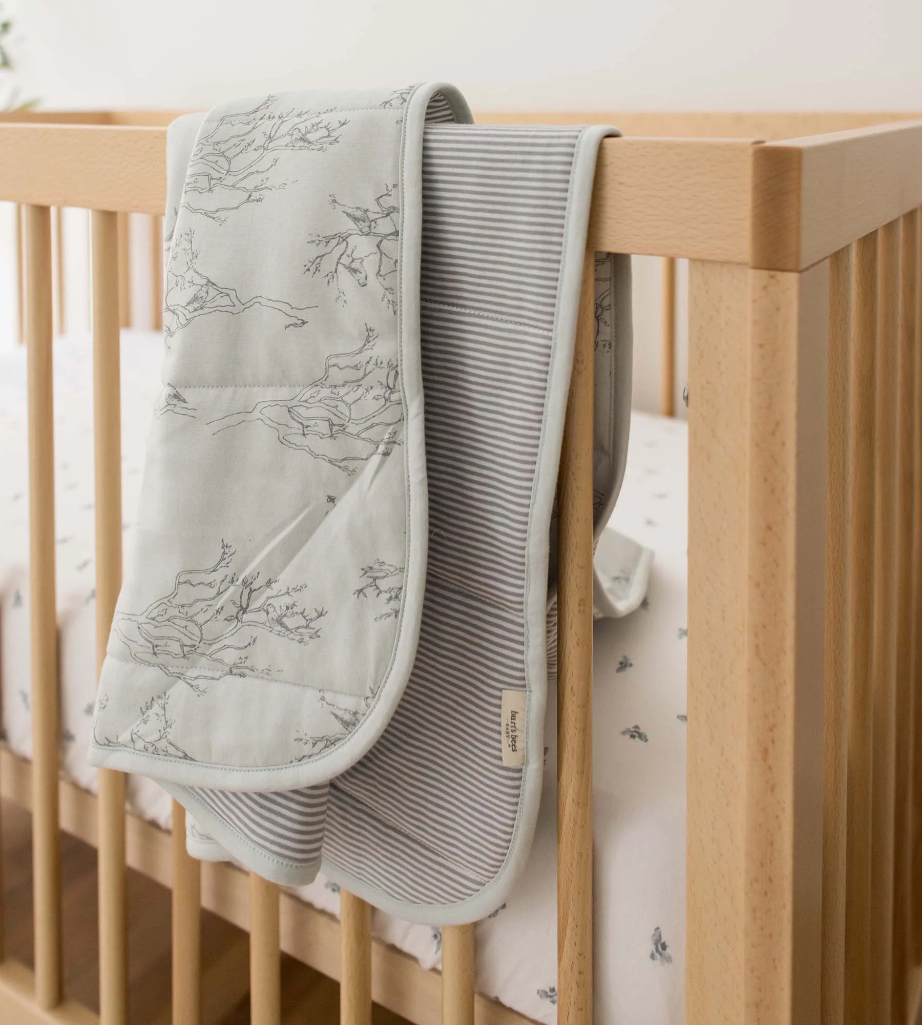 Golden Bee Organic Cotton BEESNUG® Fitted Crib Sheet - Quarry - Image 2