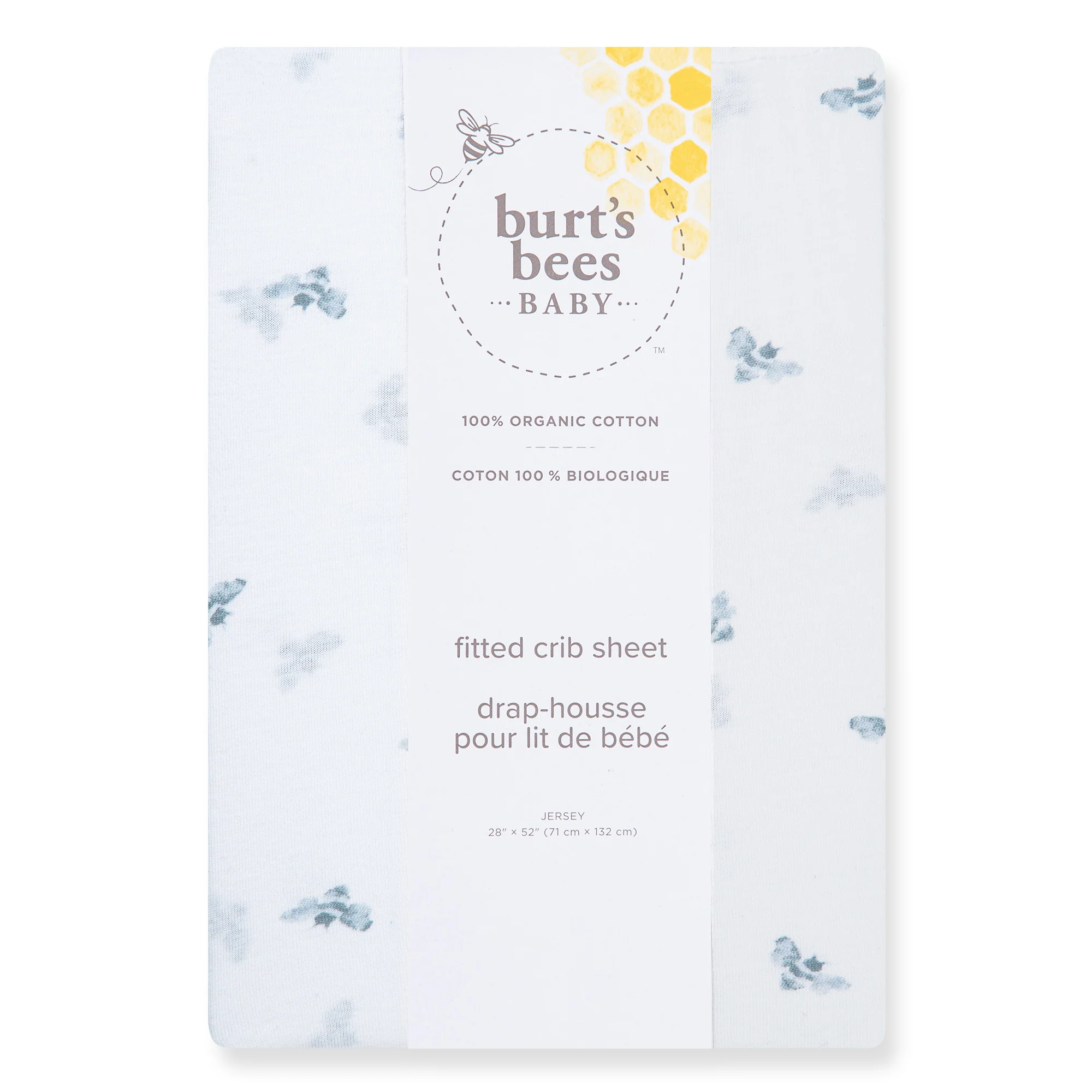 Golden Bee Organic Cotton BEESNUG® Fitted Crib Sheet - Quarry - Image 4