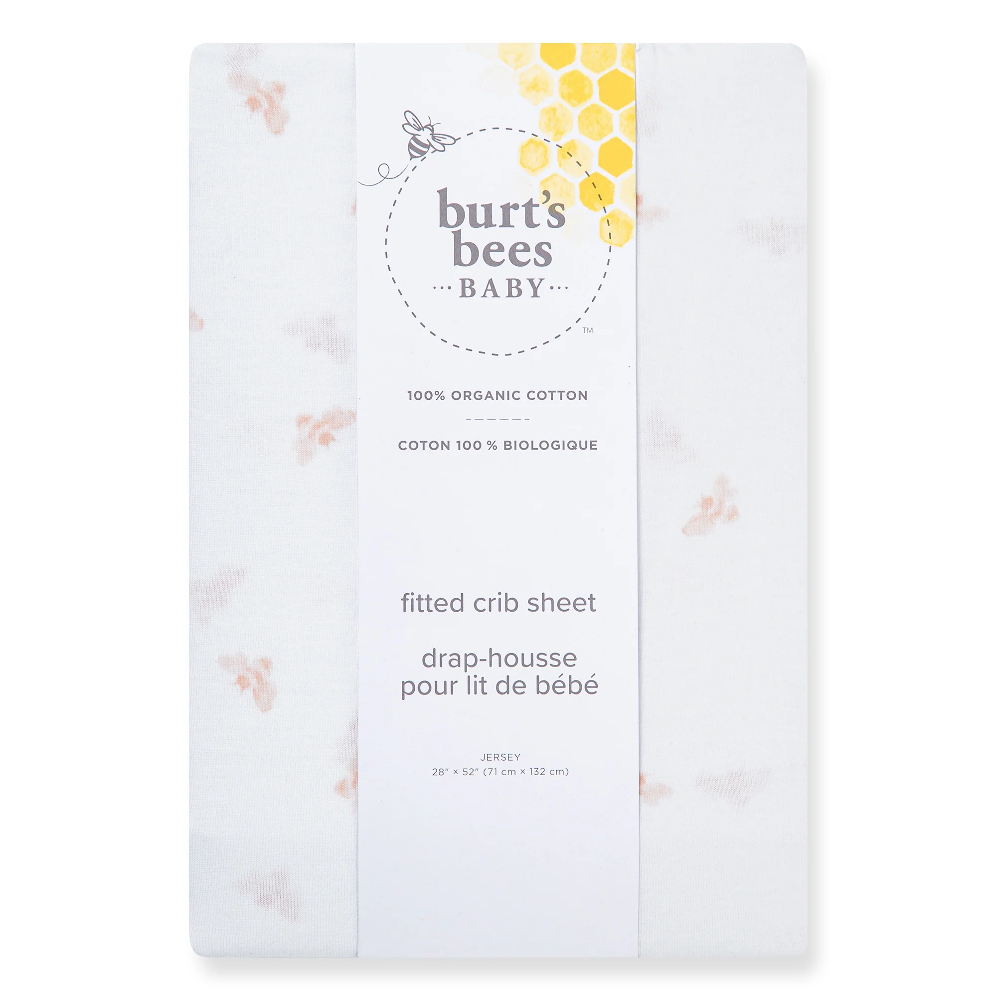 Golden Bee Organic Cotton BEESNUG® Fitted Crib Sheet - Ranunculus - Image 3