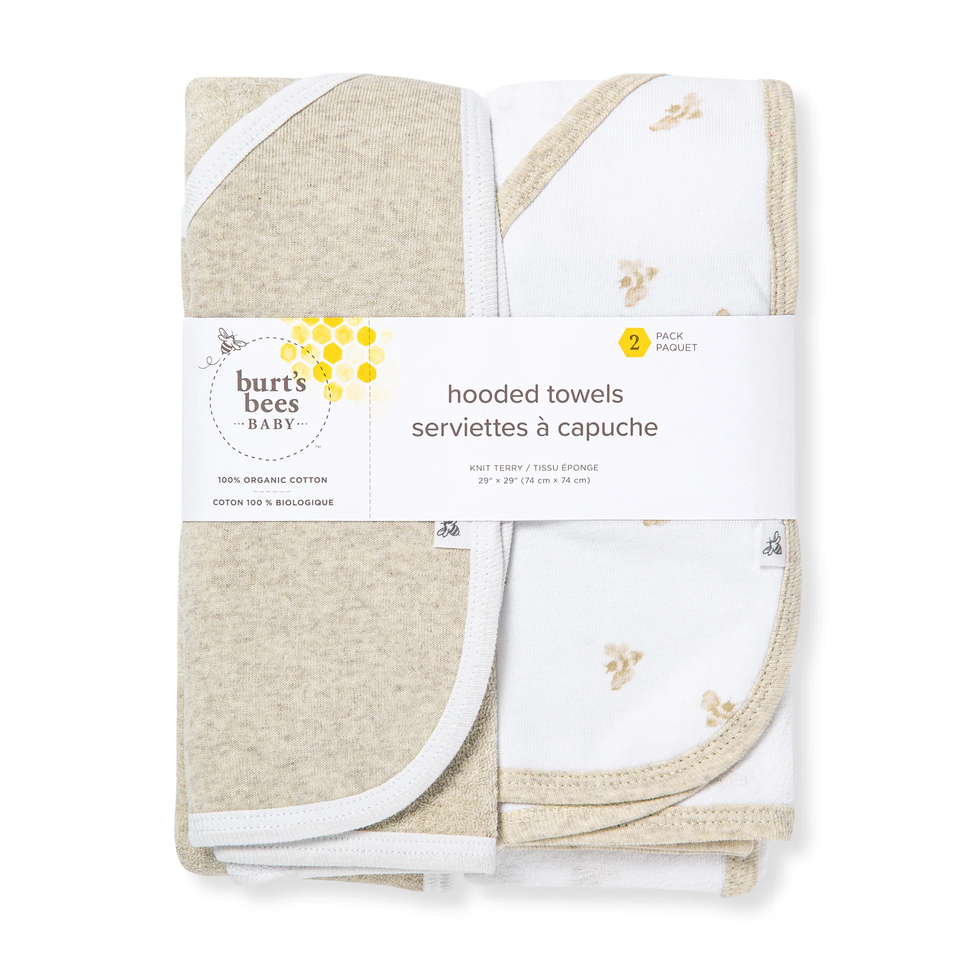 Golden Bee Organic Knit Terry Towels Set of 2 - Image 3