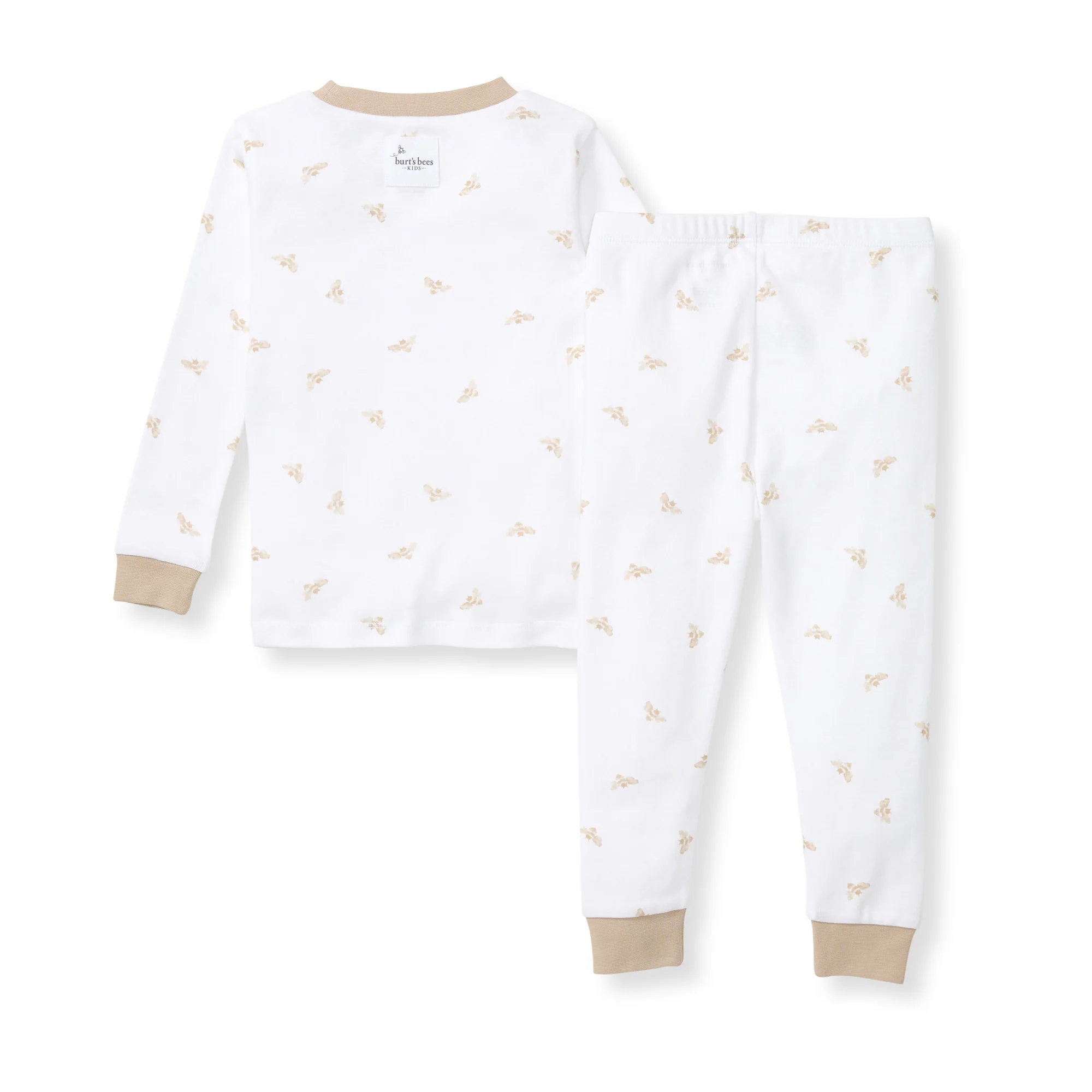 Golden Bee Organic Cotton Two-Piece Pajamas - Hummus - Image 3
