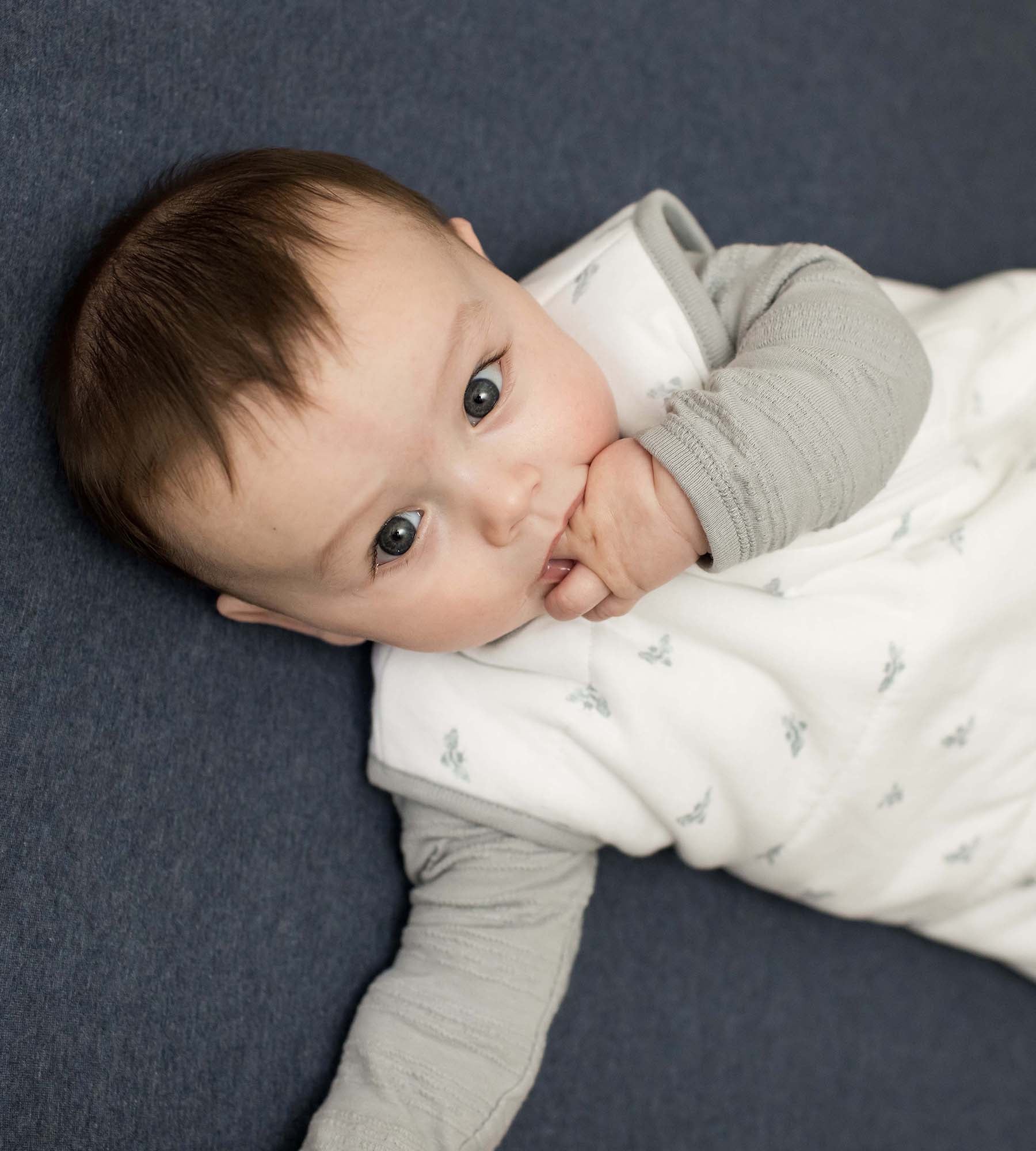 Golden Bee Organic Warmer Beekeeper™ Wearable Baby Blanket - Quarry - Image 7