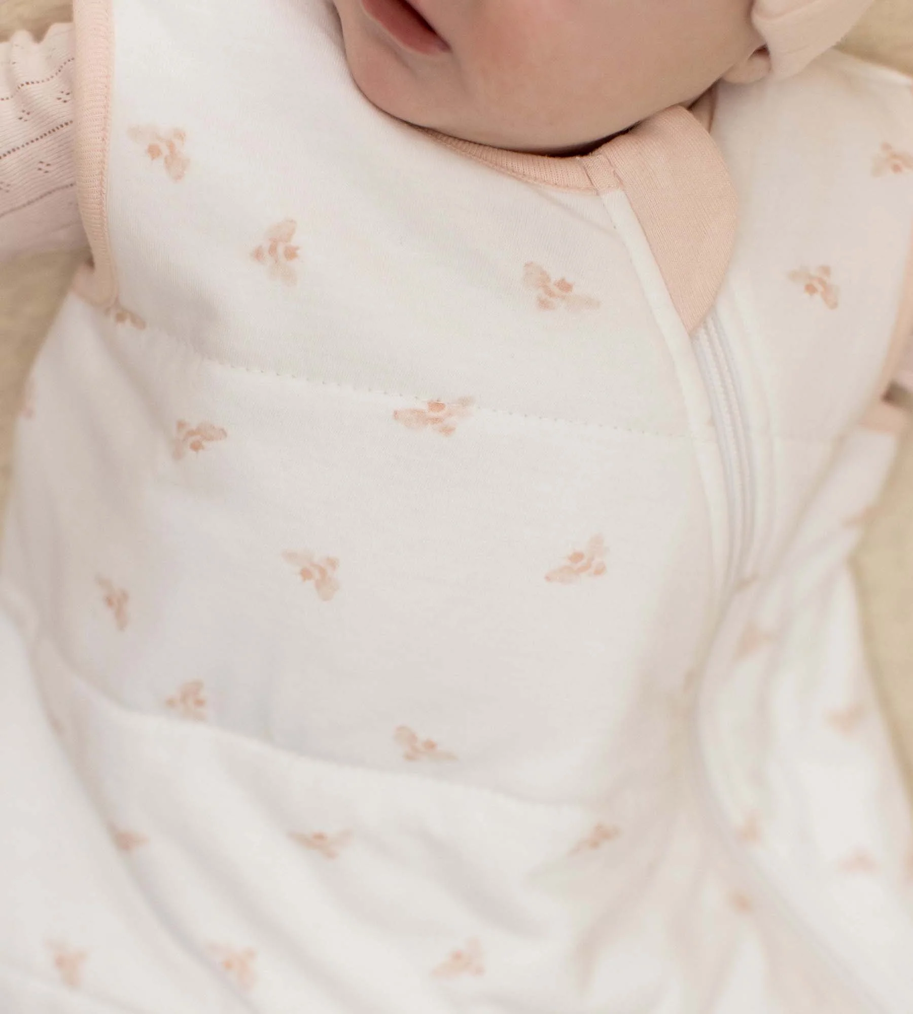 Golden Bee Organic Warmer Beekeeper™ Wearable Baby Blanket - Ranunculus - Image 5