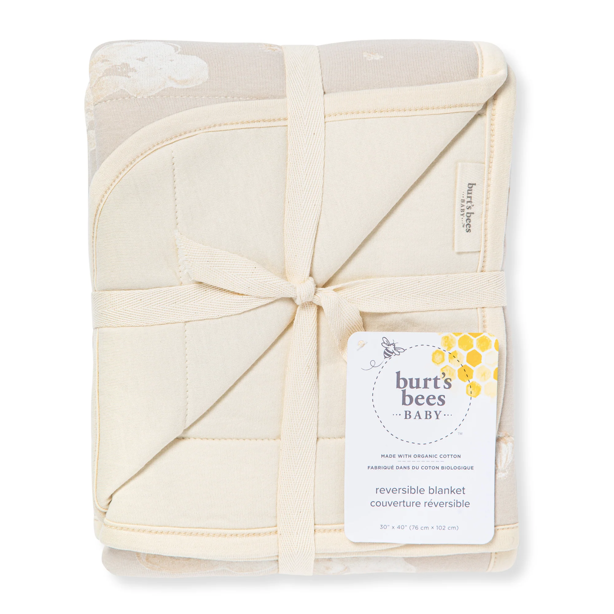 Good Night Sky Organic Cotton Reversible Baby Blanket - Image 5