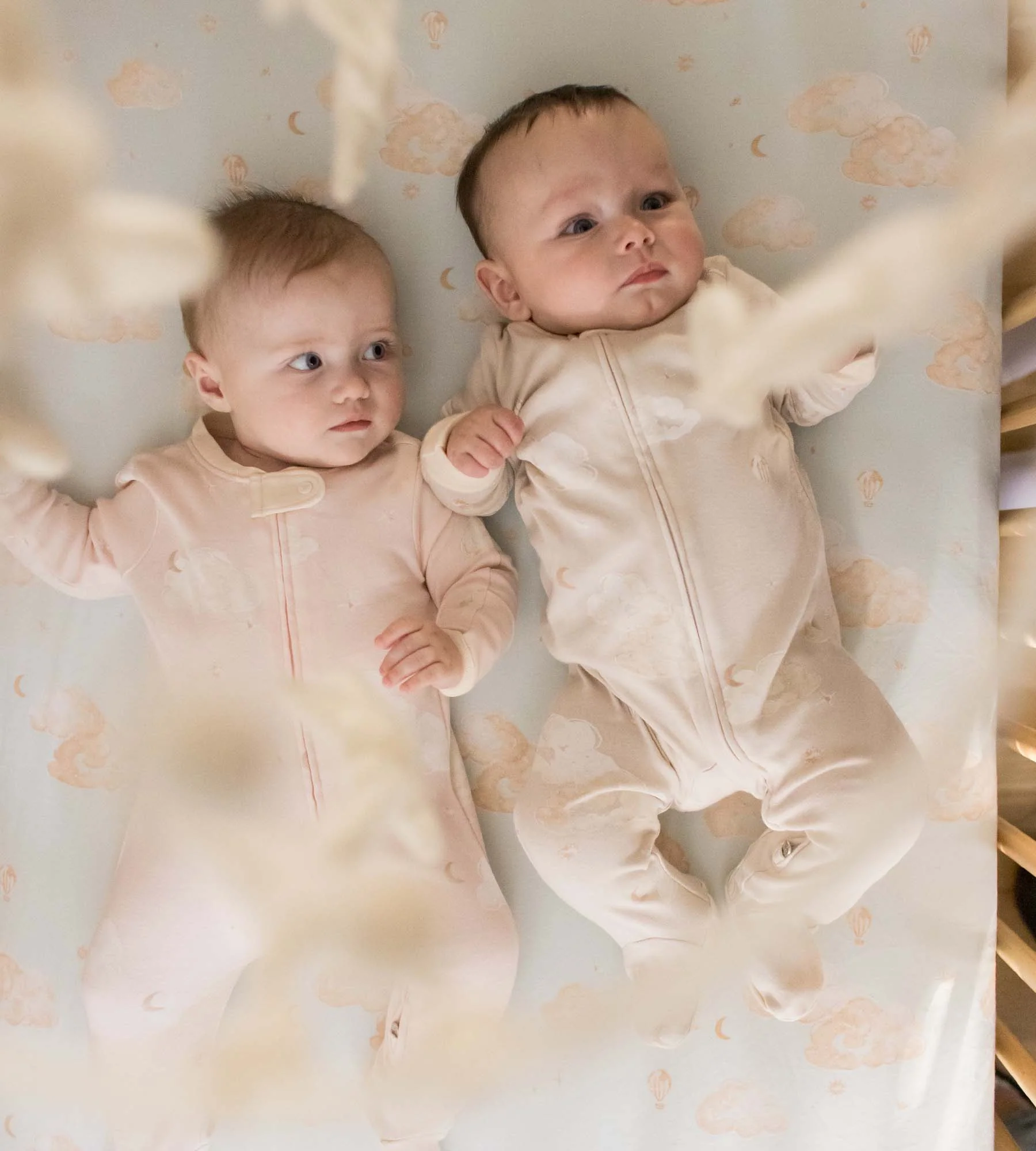 Good Night Sky Organic Cotton Sleep & Play - Limestone - Image 4