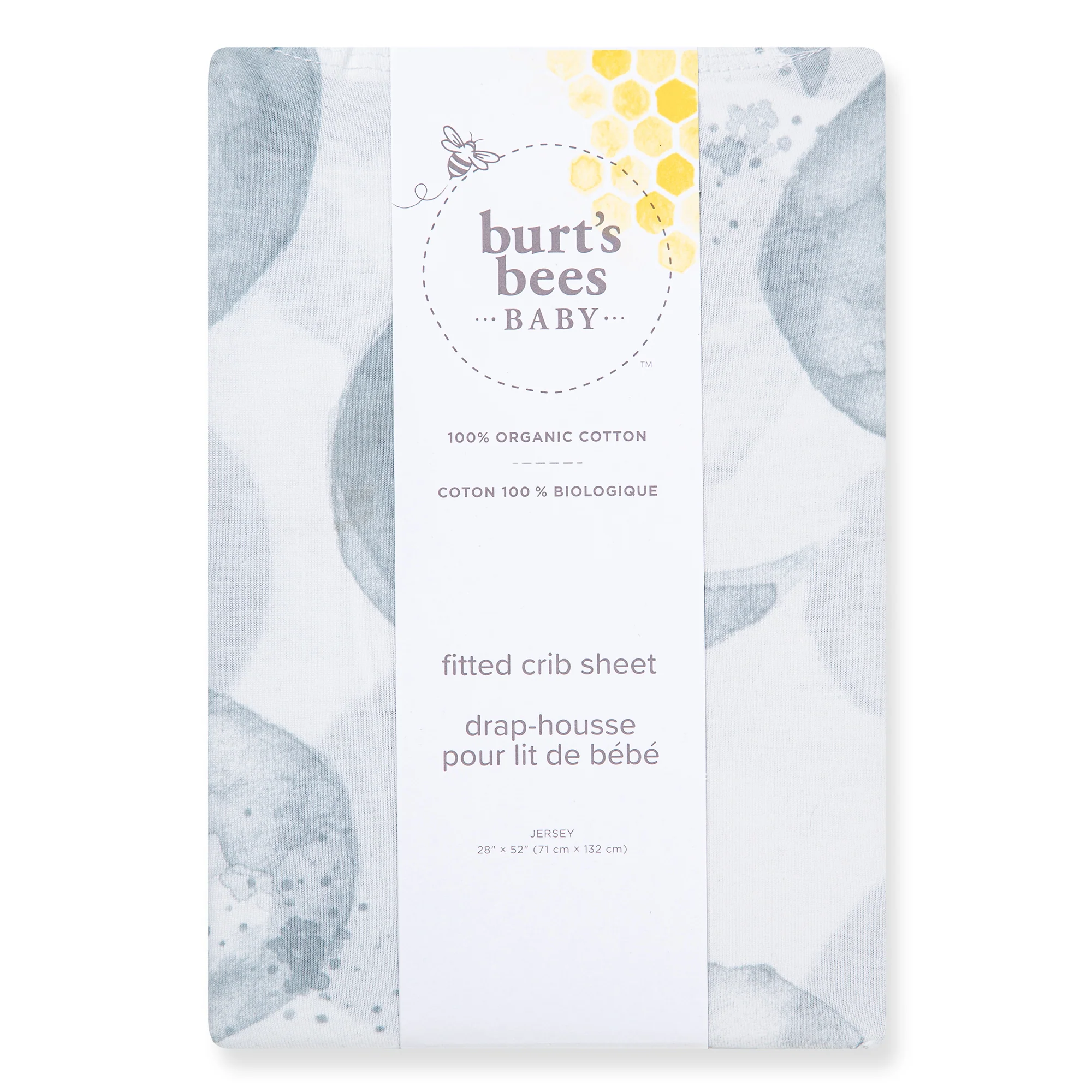 Hello Moon Organic Cotton BEESNUG® Fitted Crib Sheet - Image 3