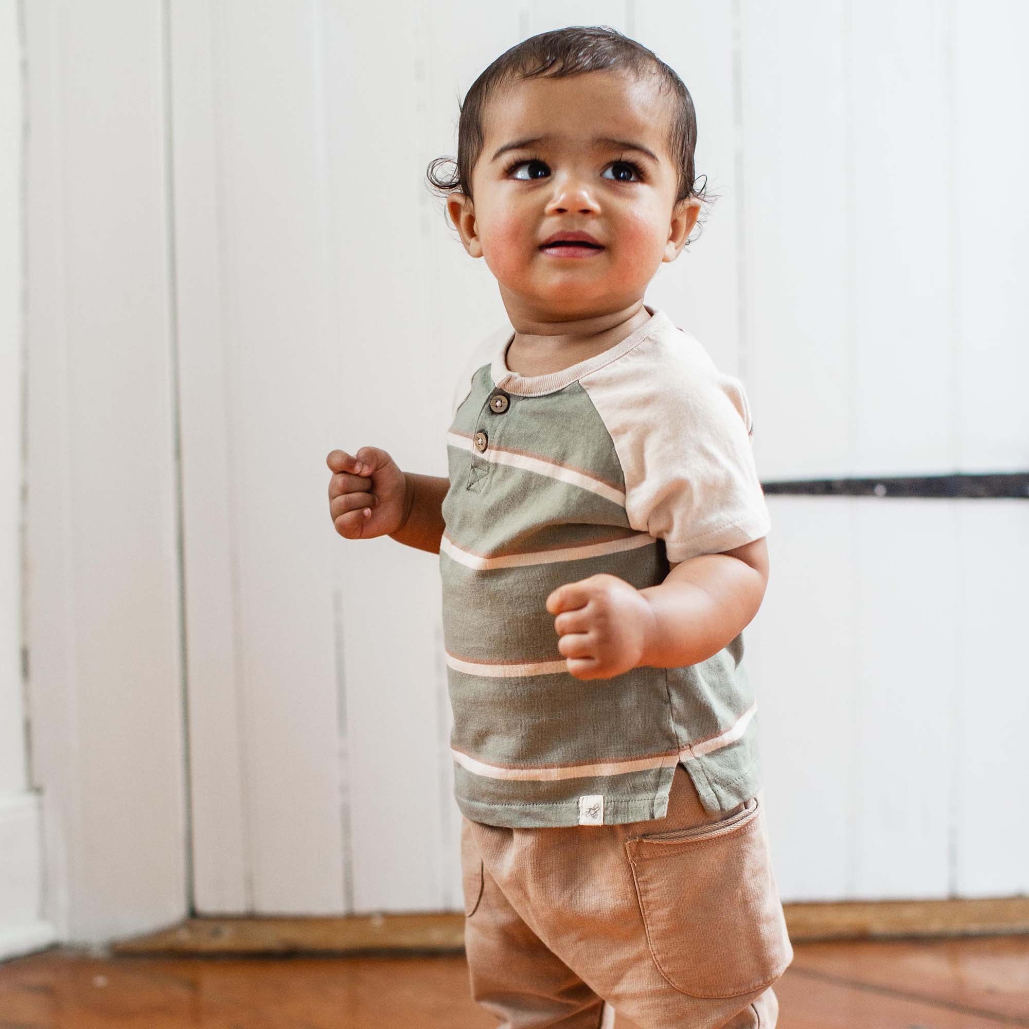 Holland Stripe Organic Boy Tee & Pants Set - Image 2