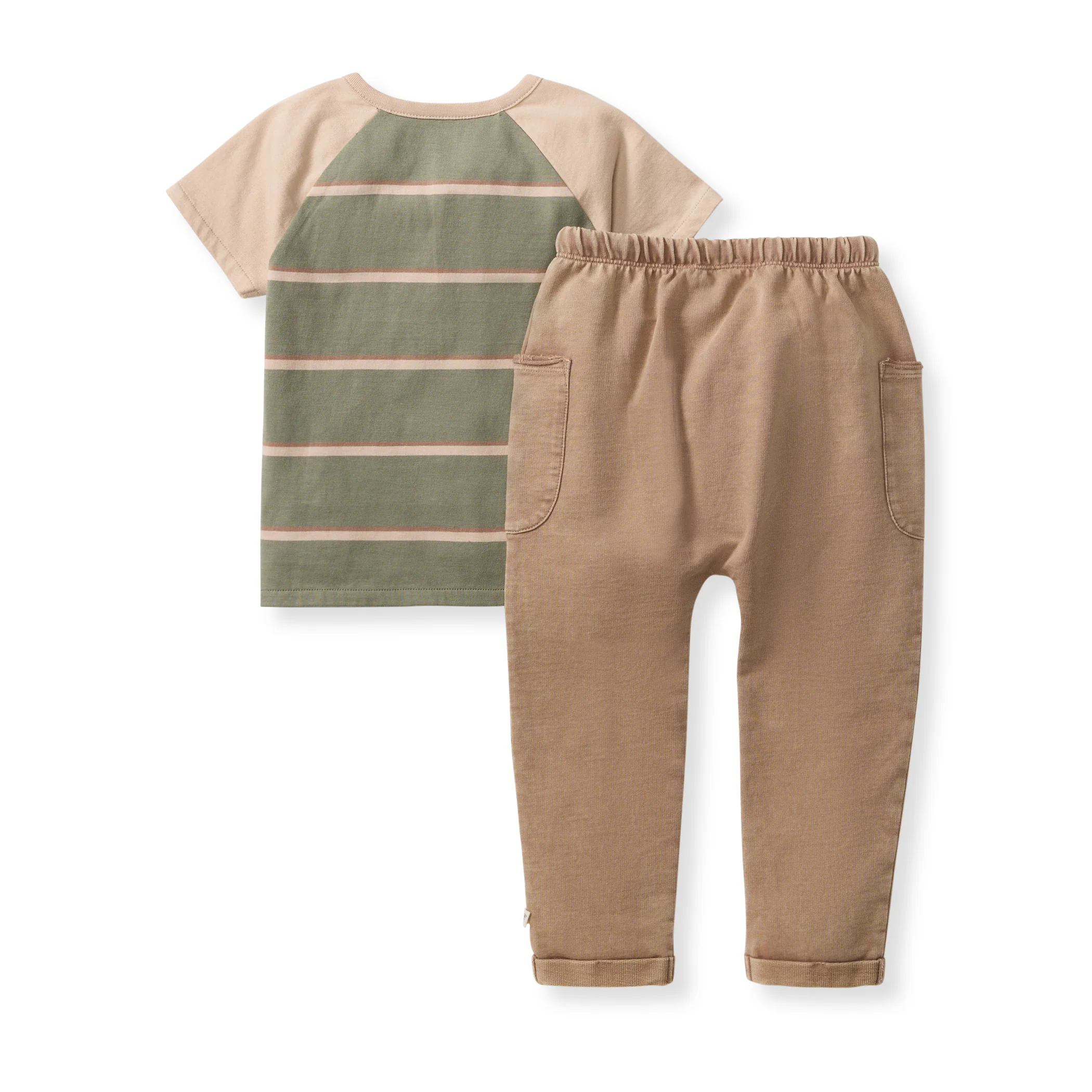 Holland Stripe Organic Boy Tee & Pants Set - Image 3