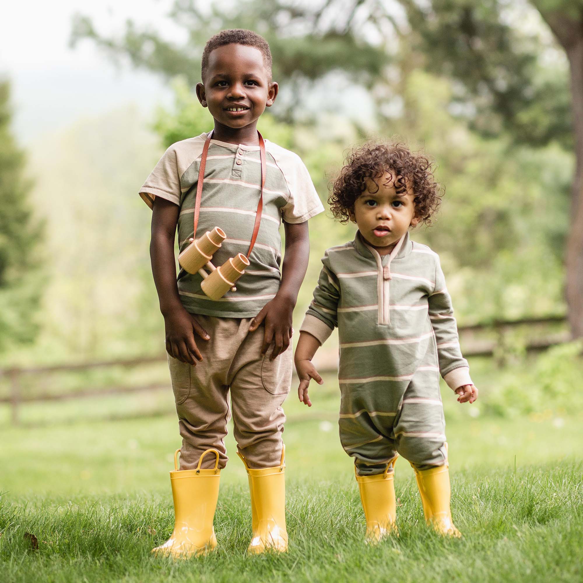 Holland Stripe Organic Boy Tee & Pants Set - Image 9