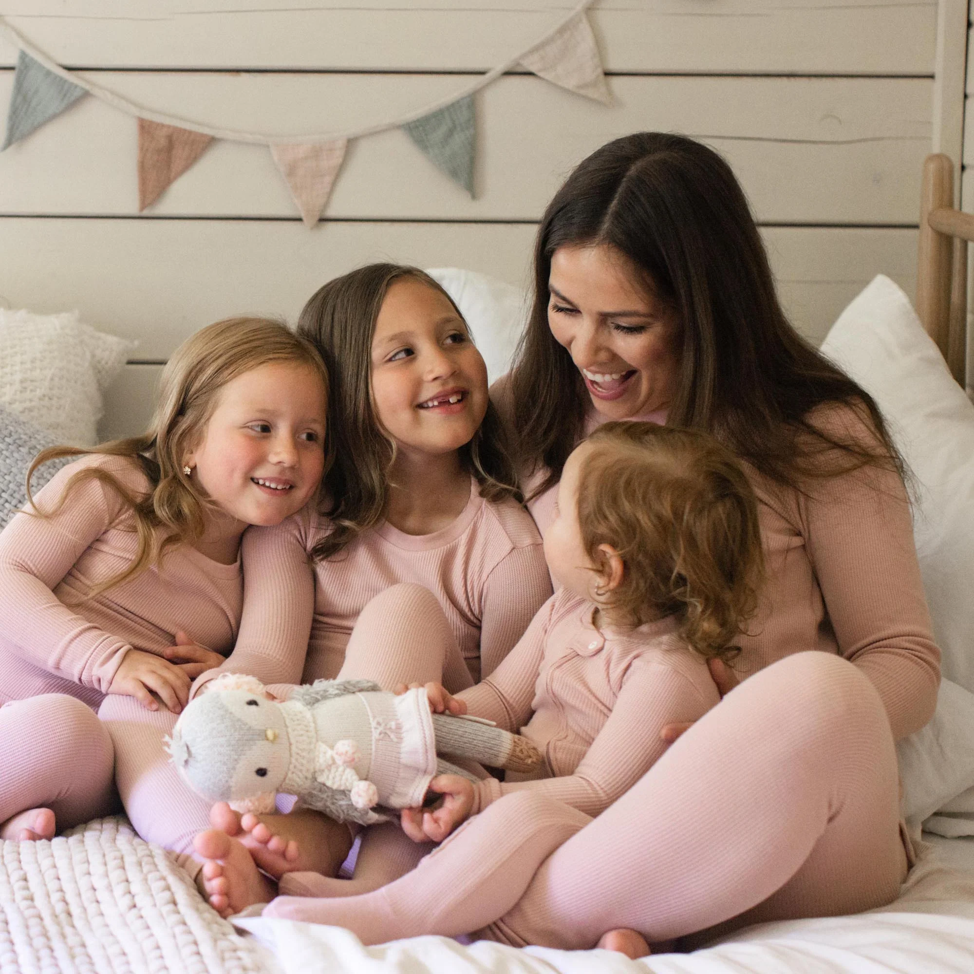 Honeysoft™ Mommy & Me Matching Thermal Lyocell Sleeper - Persian Rose - Image 7