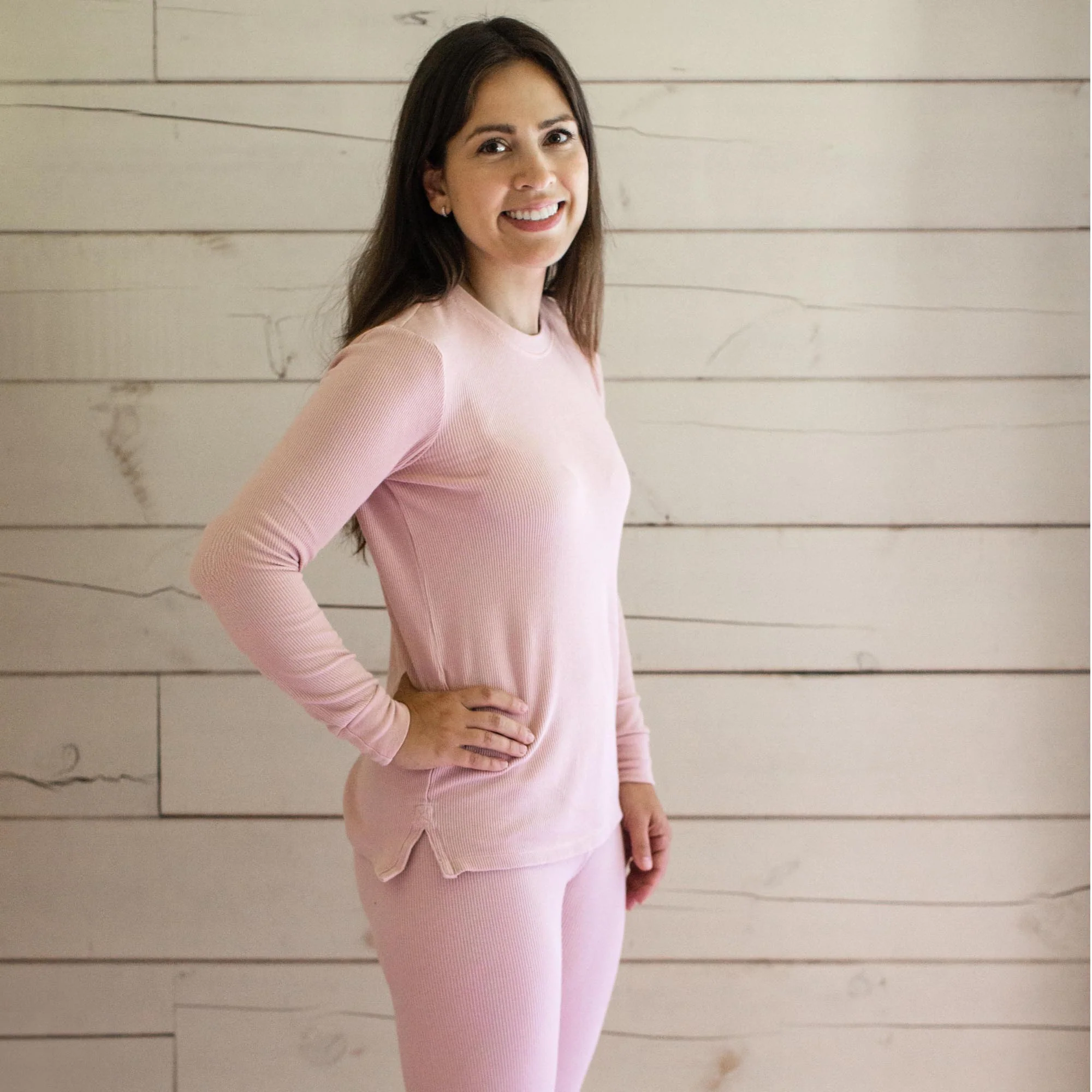 Honeysoft™ Mommy & Me Matching Thermal Lyocell Sleeper - Persian Rose - Image 8