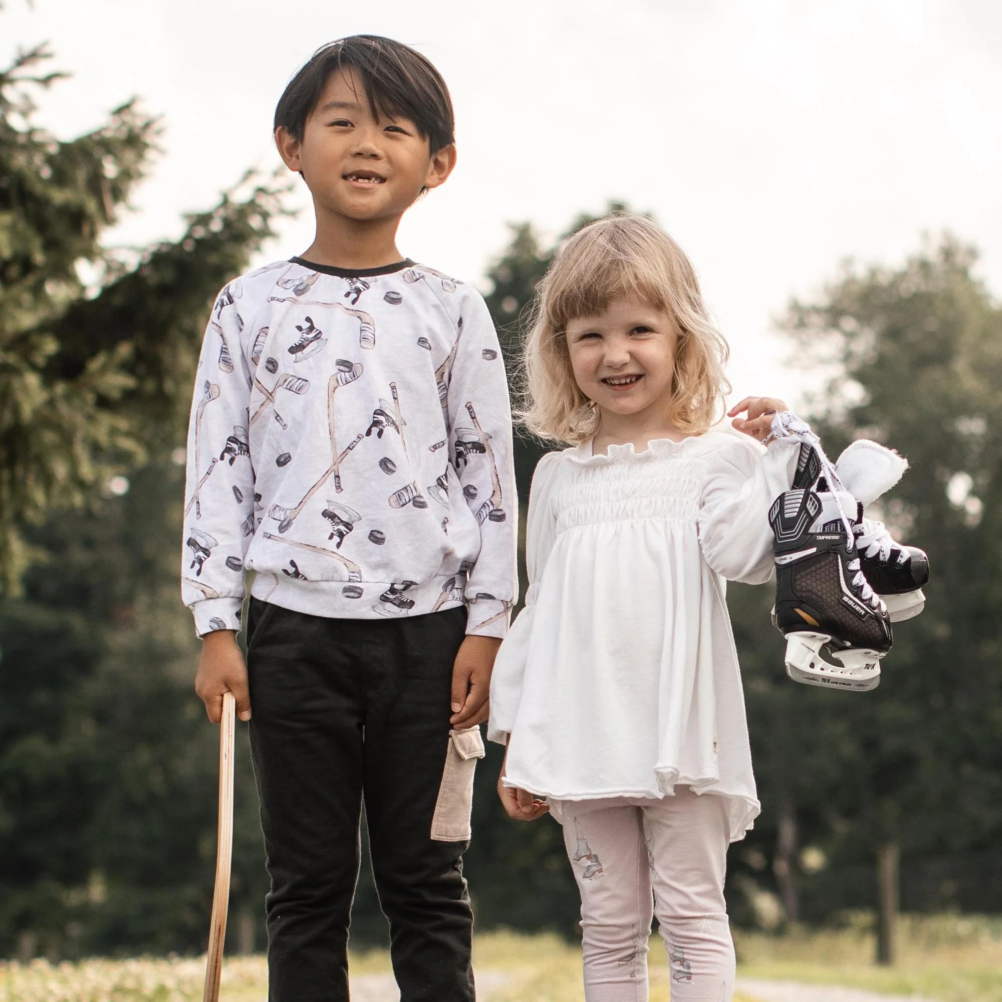 Ice Skates Organic Tunic & Pants Set - Image 8