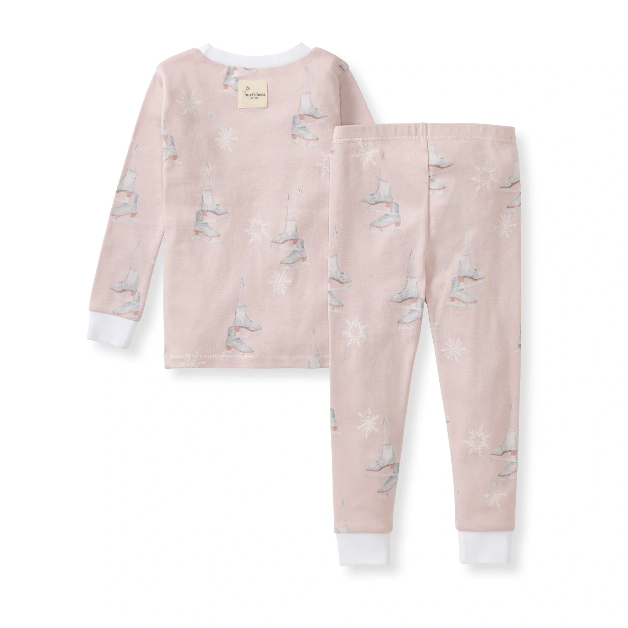 Ice Skates Organic Cotton Two-Piece Pajamas - Image 4