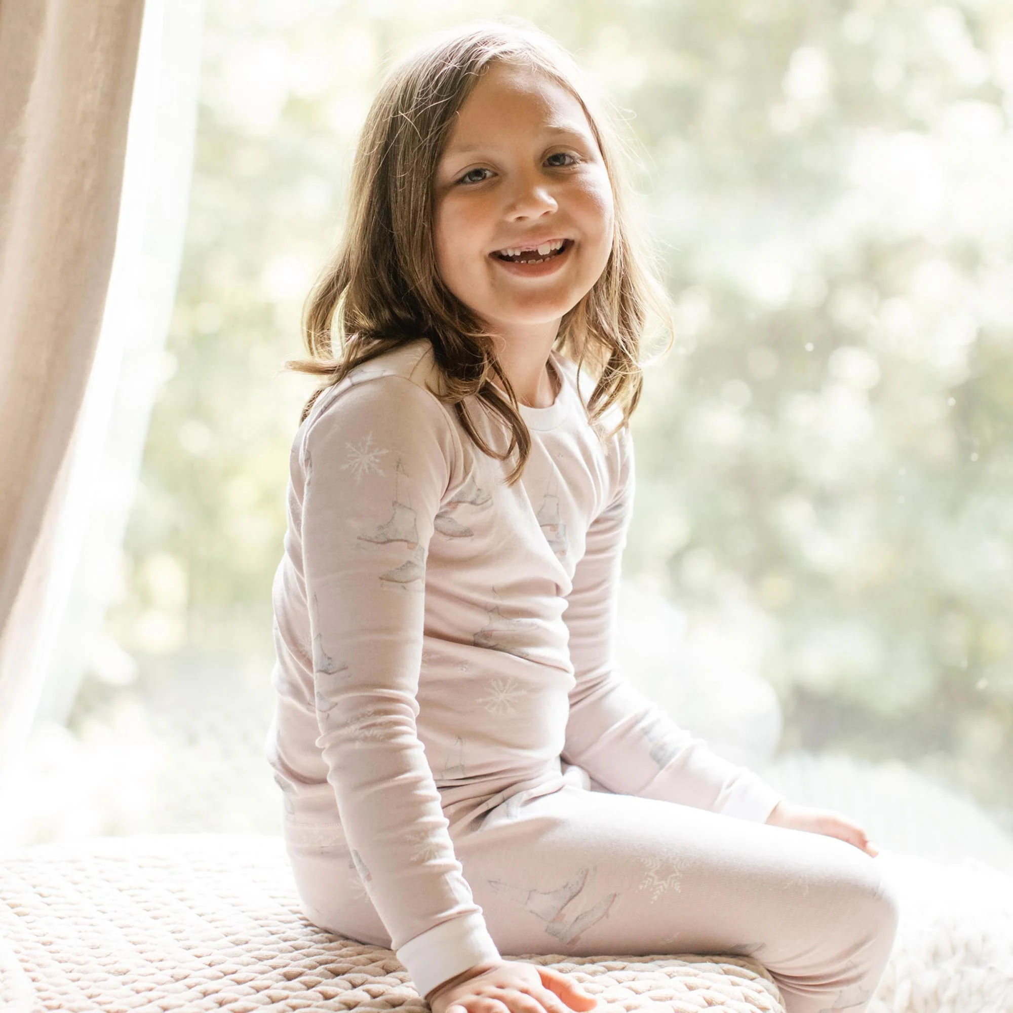Ice Skates Organic Cotton Two-Piece Pajamas - Image 8