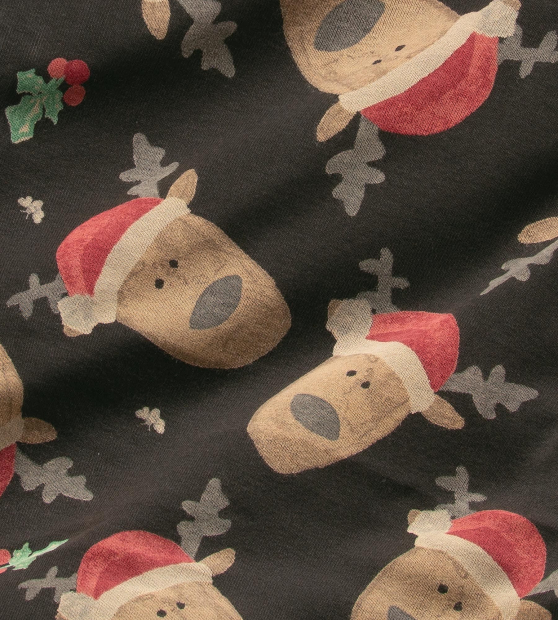 Jolly Reindeer Organic Cotton Women's Pajamas - Image 3