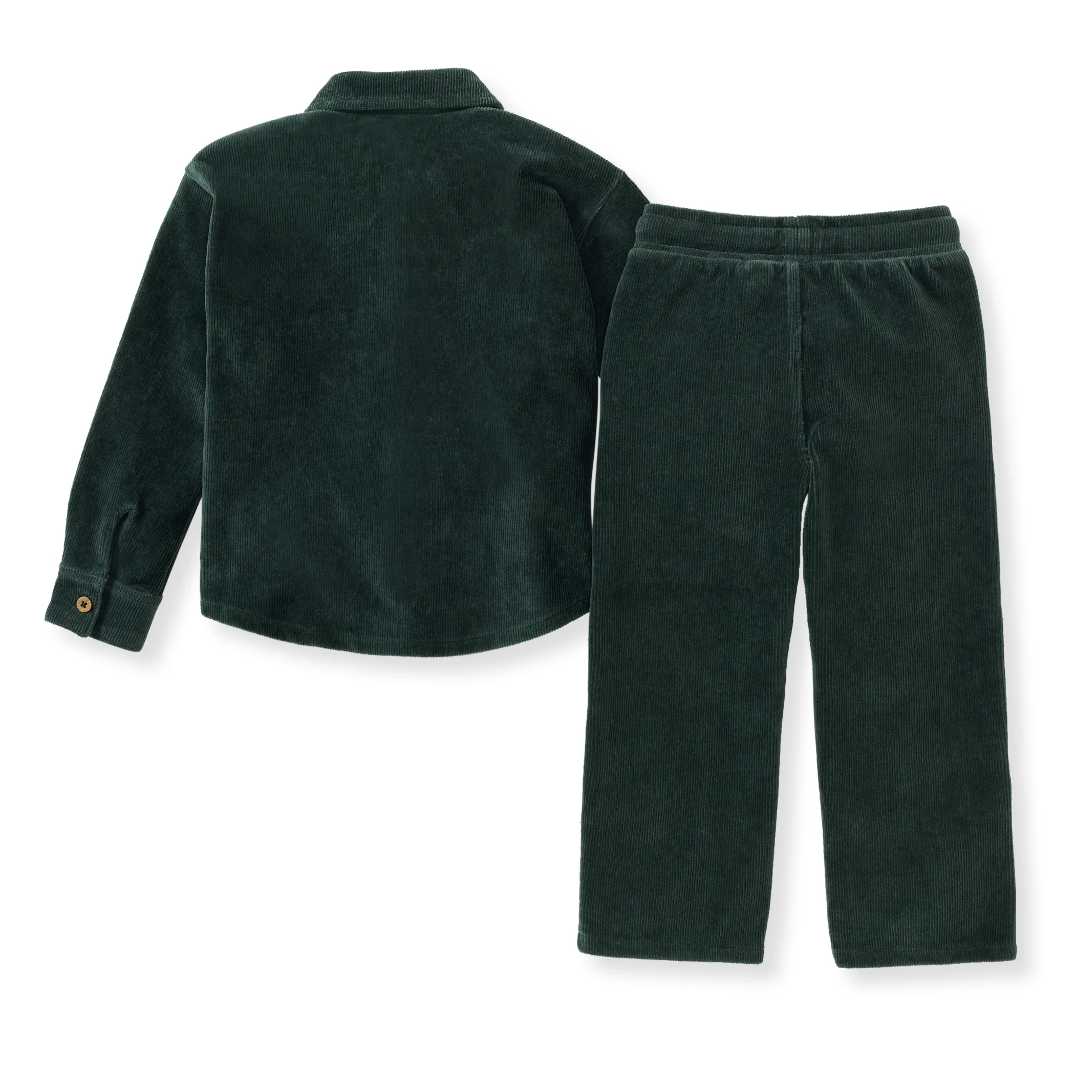 Knit Corduroy Boy Shirt & Pants Set - Image 3