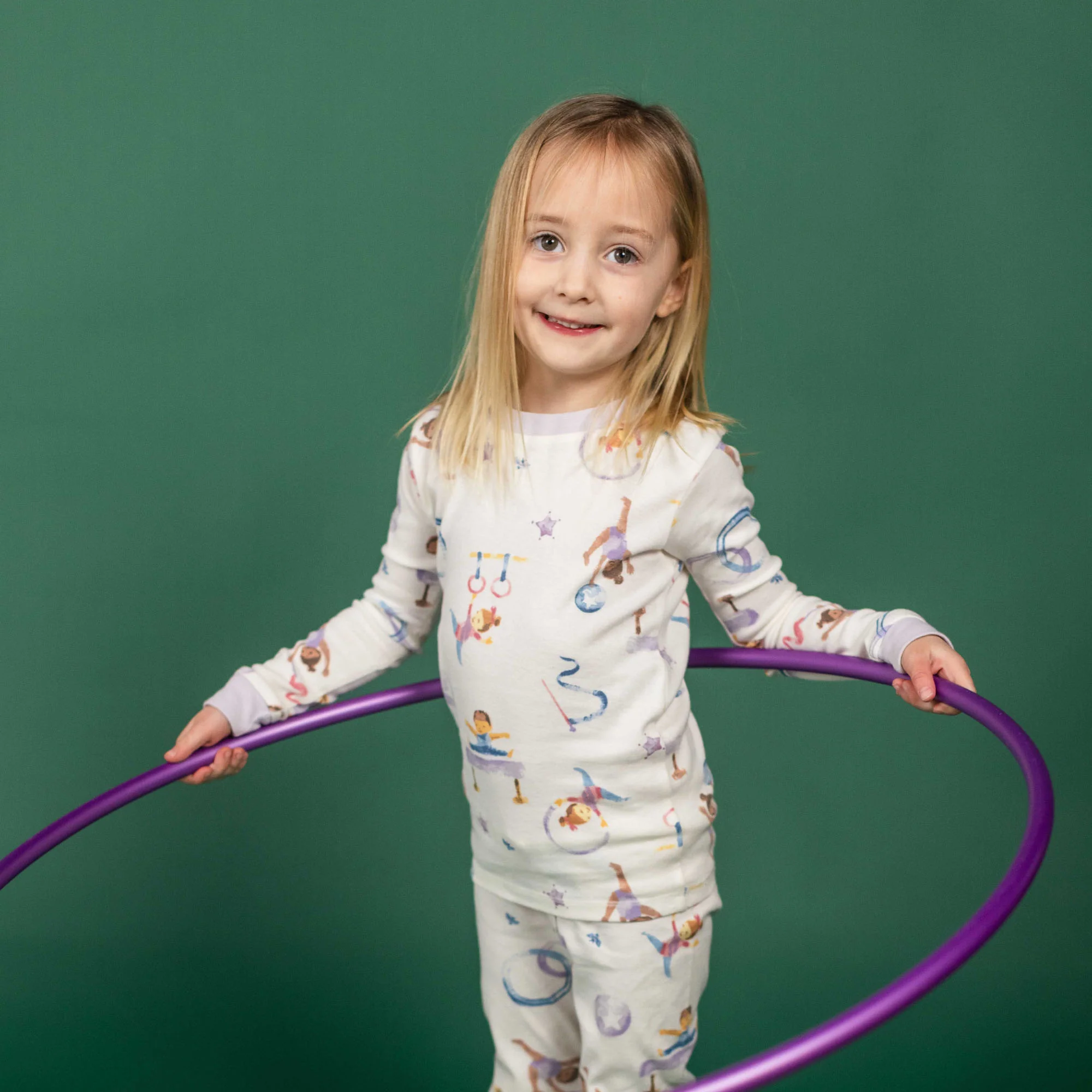 Little Gymnasts Organic Cotton Two-Piece Pajamas - Image 2