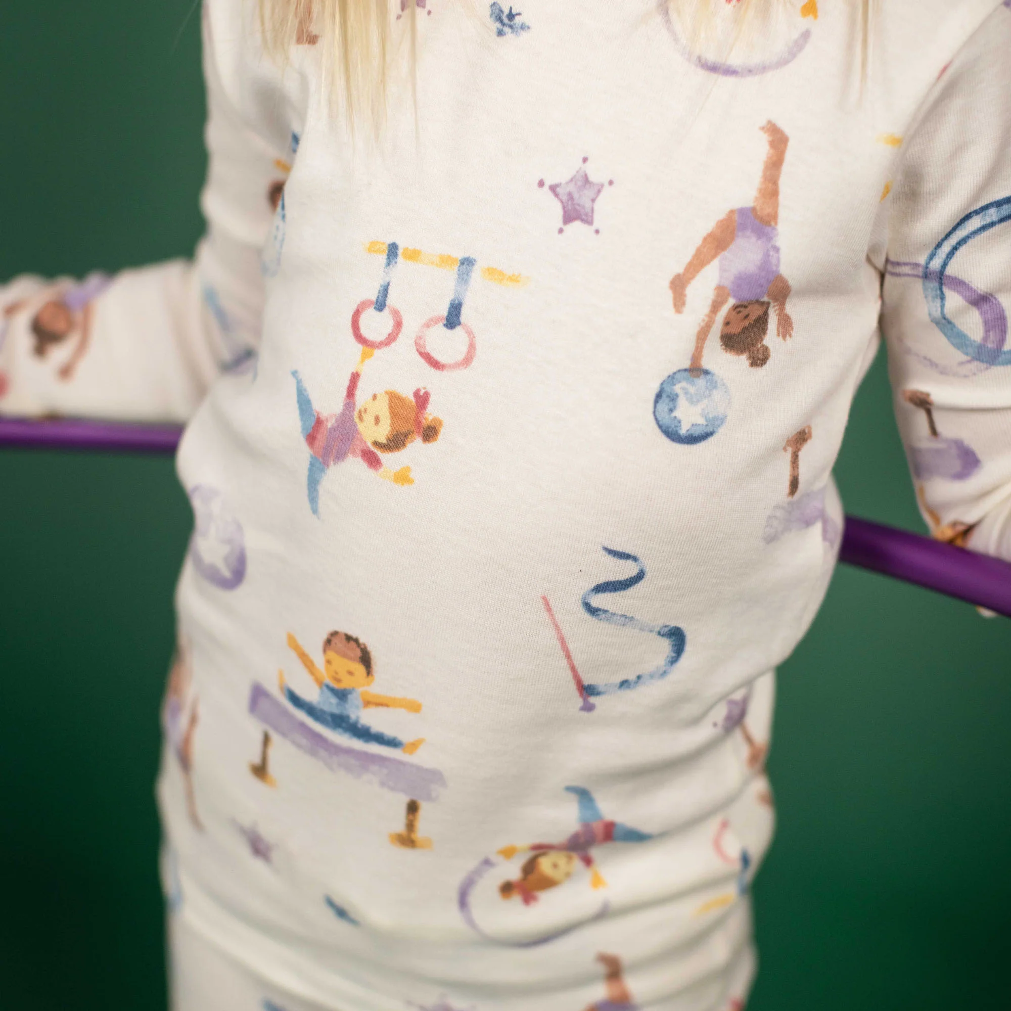 Little Gymnasts Organic Cotton Two-Piece Pajamas - Image 5