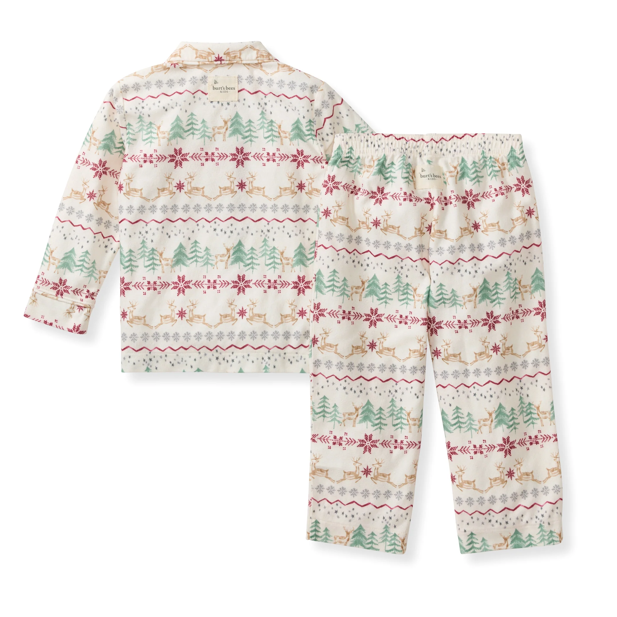 Magical Forest Fair Isle Repreve® Flannel Two-Piece Pajamas - Image 4