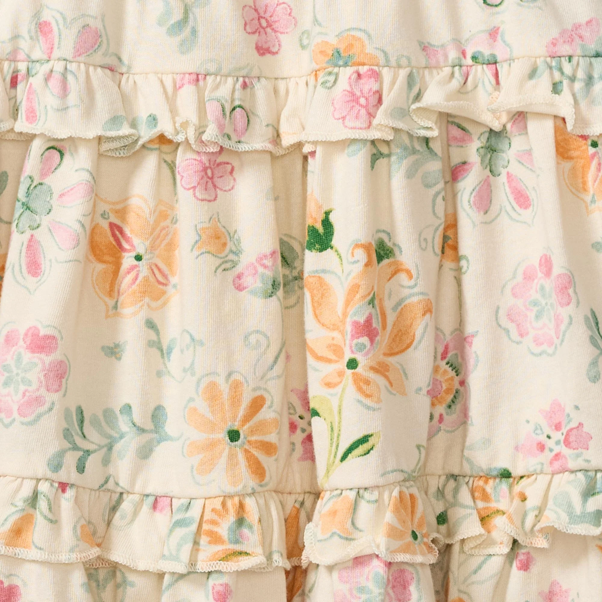 Mediterranean Floral Organic Dress - Image 3
