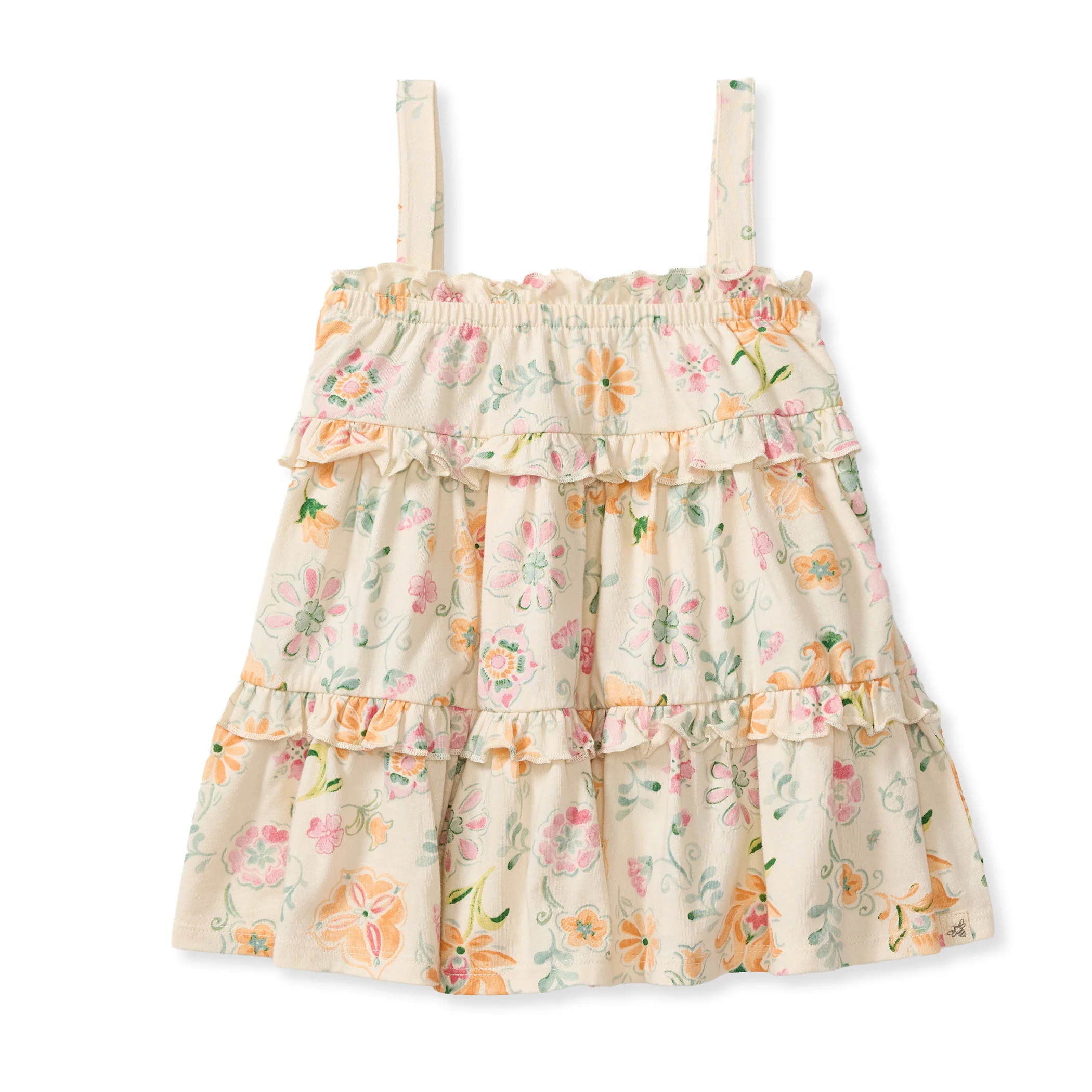 Mediterranean Floral Organic Dress - Image 4