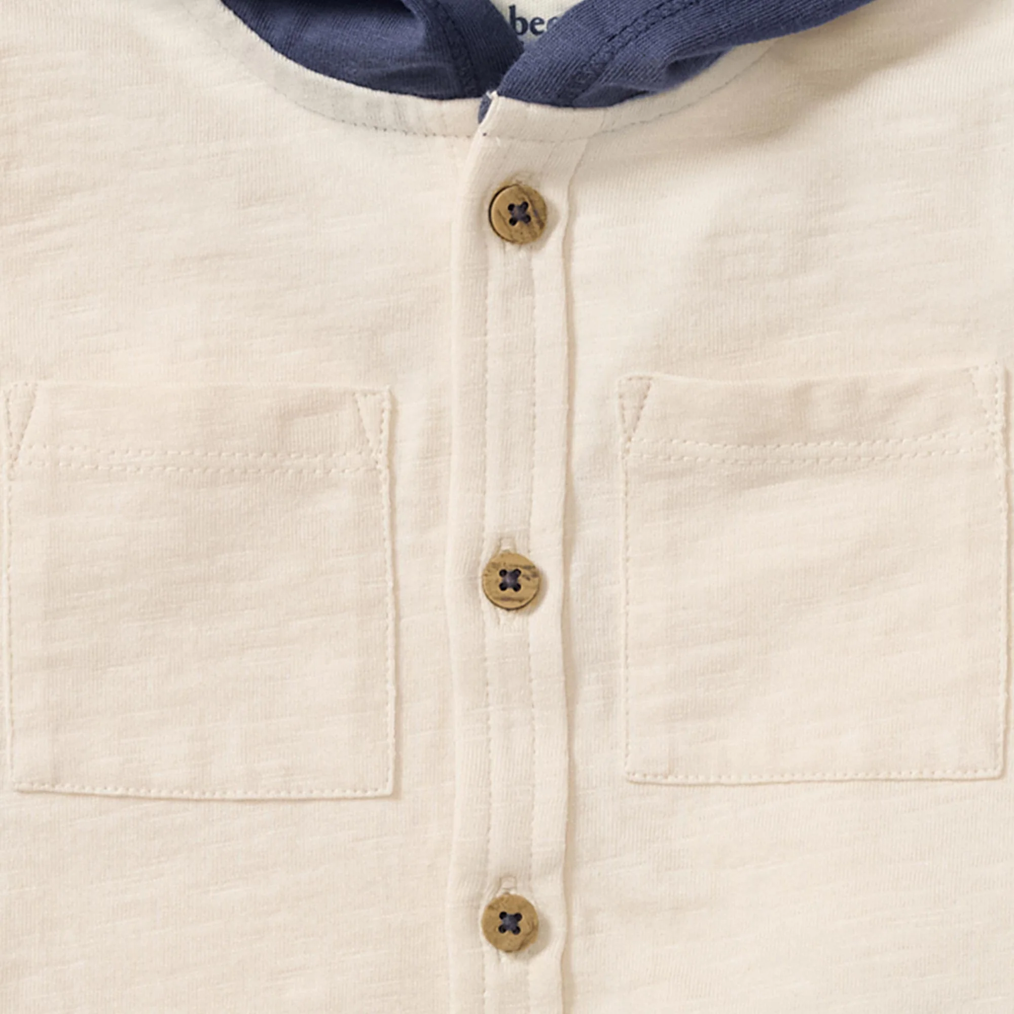 Organic Boy Slub Hooded Sleeveless Shirt & Shorts Set - Image 4