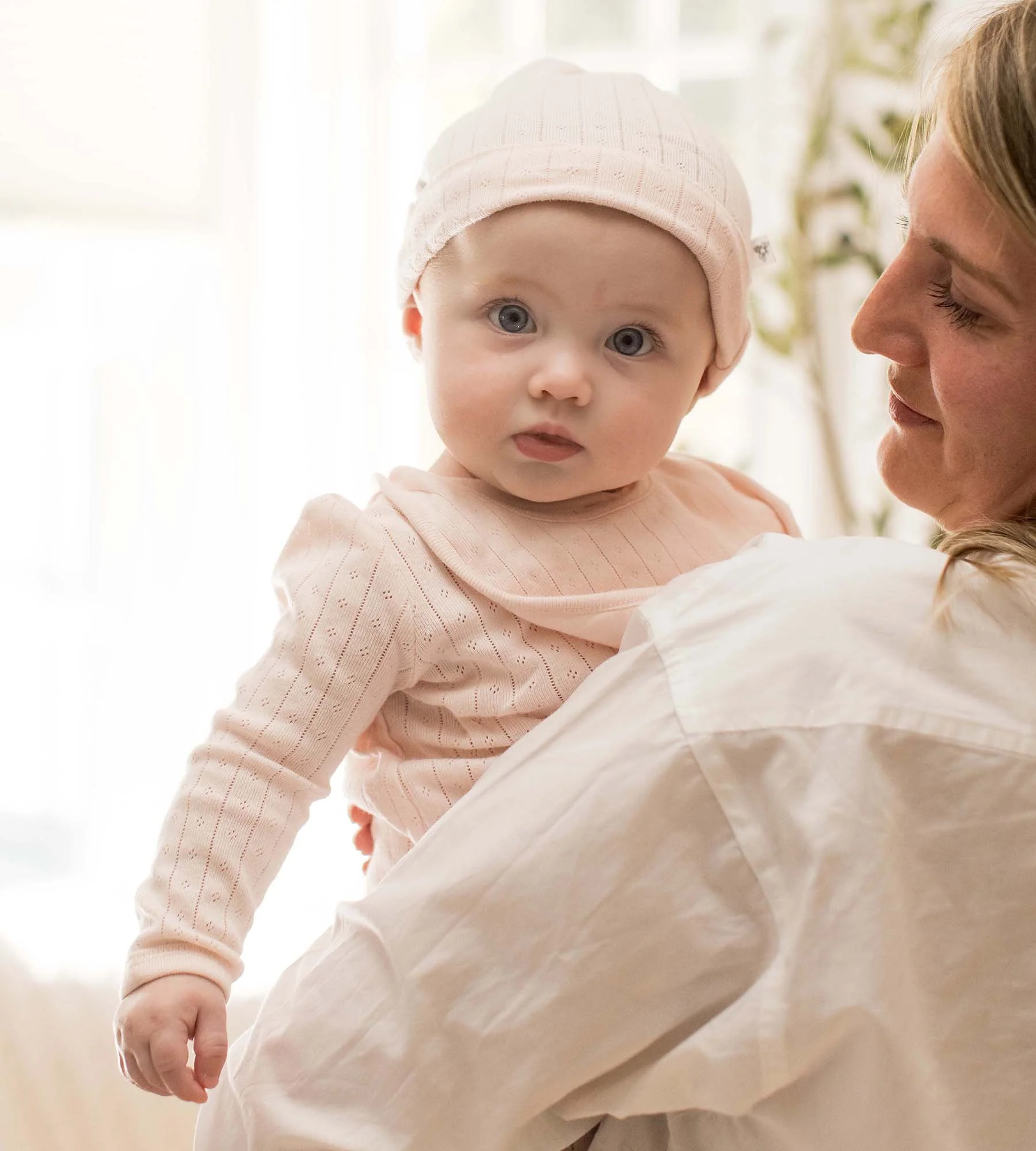 Organic Cotton Jumpsuit, Bib & Hat 3 Piece Set - Ranunculus - Image 2
