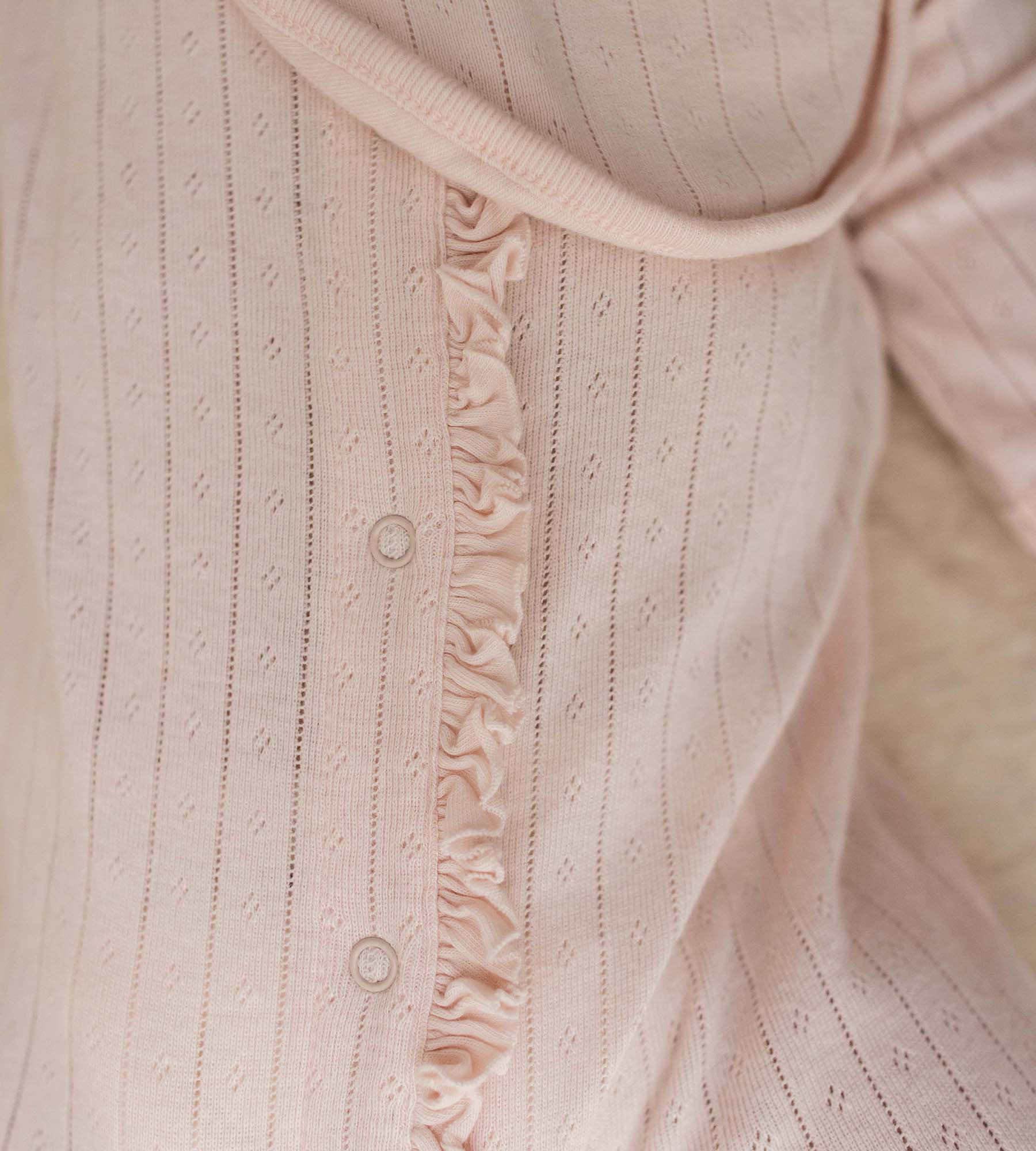 Organic Cotton Jumpsuit, Bib & Hat 3 Piece Set - Ranunculus - Image 4