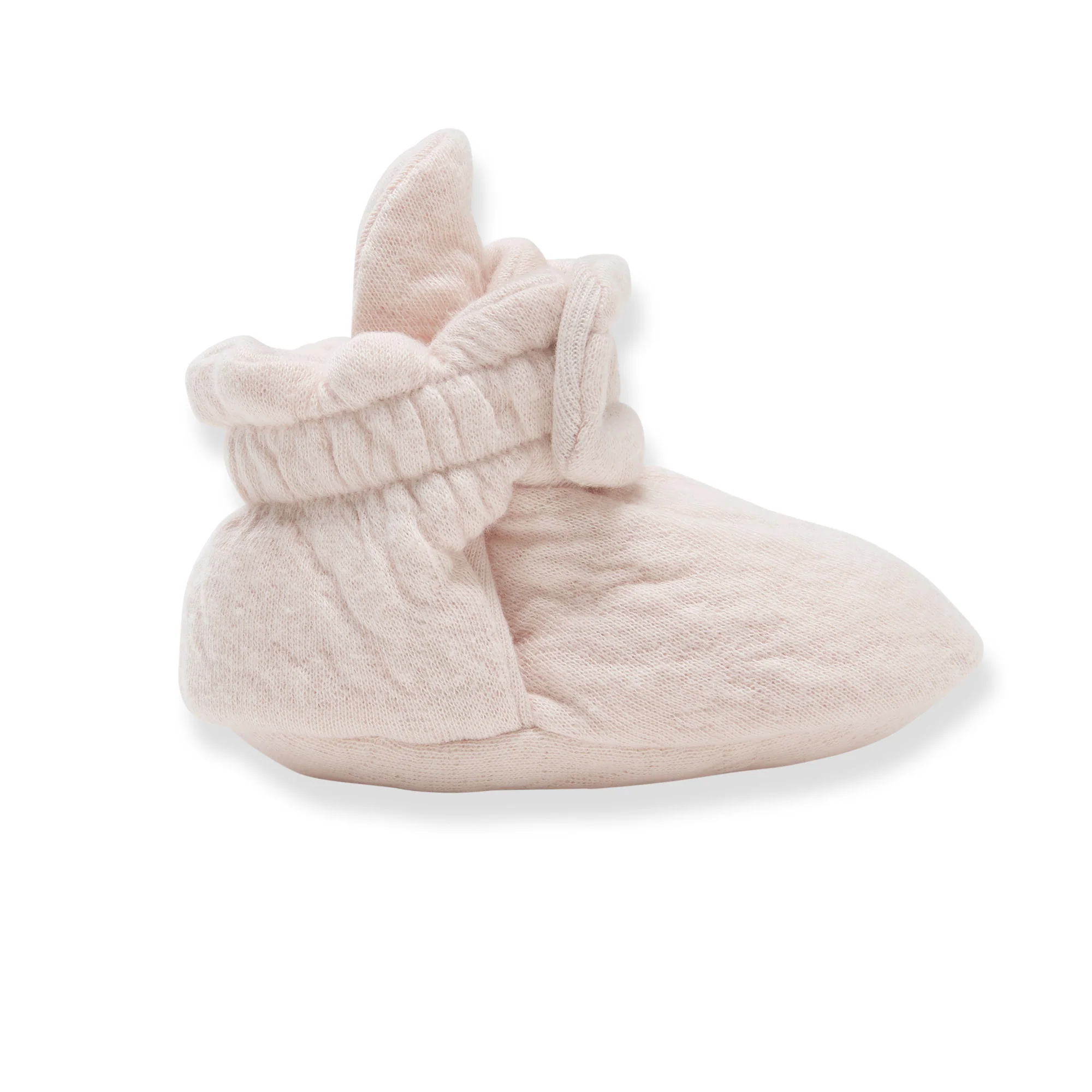 Organic Cotton Quilted Bee Baby Booties - Ranunculus - Image 3