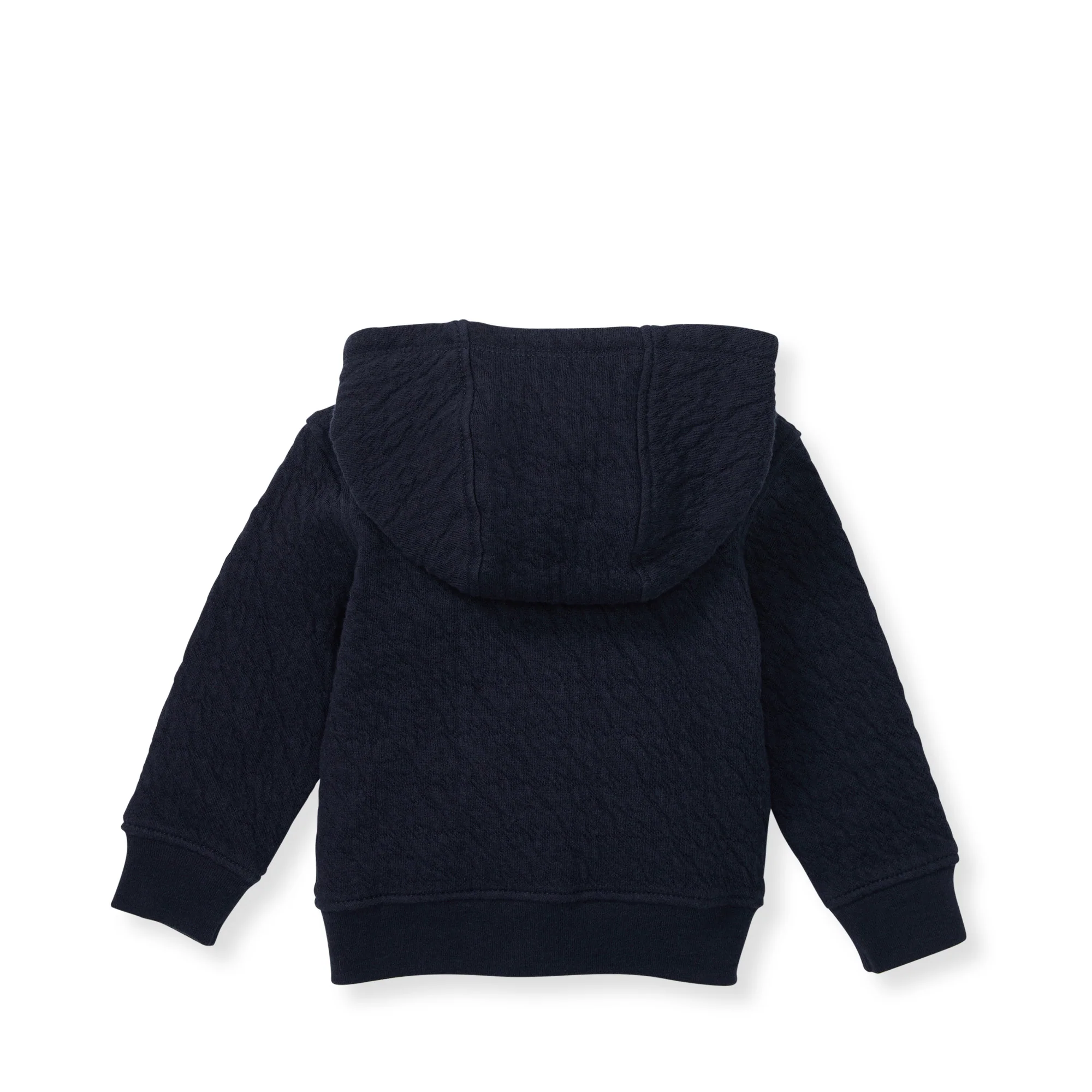 Organic Cotton Quilted Bee Baby Jacket - Midnight - Image 3