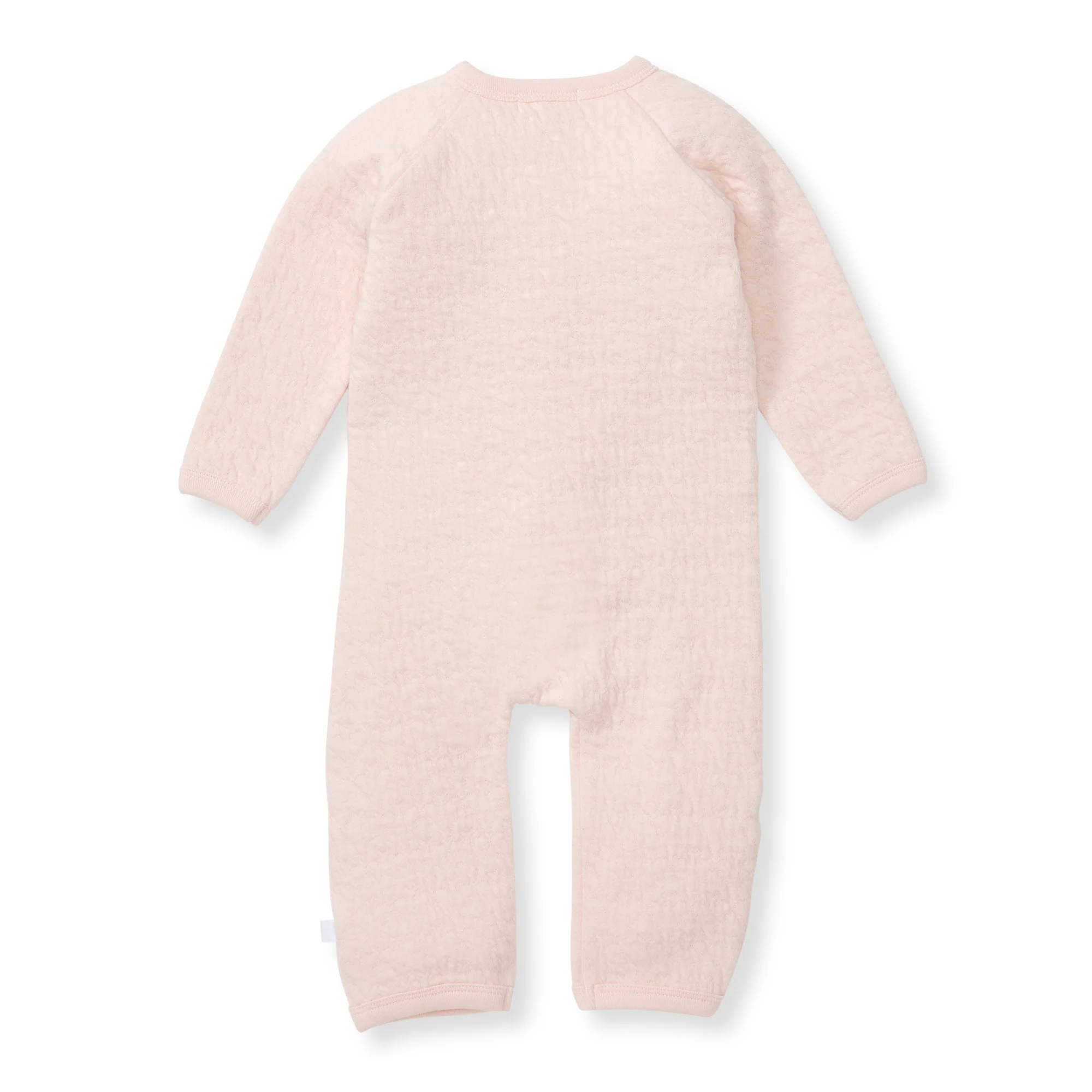 Organic Cotton Quilted Bee Wrap-Front Baby Jumpsuit - Ranunculus - Image 3
