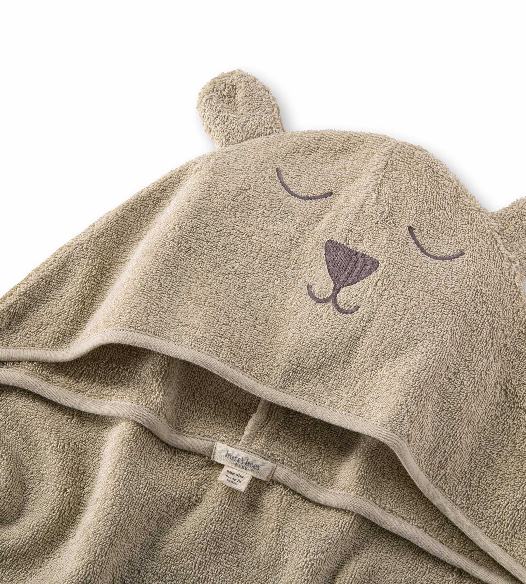 Organic Cotton Toddler Hooded Bear Towel - Image 3