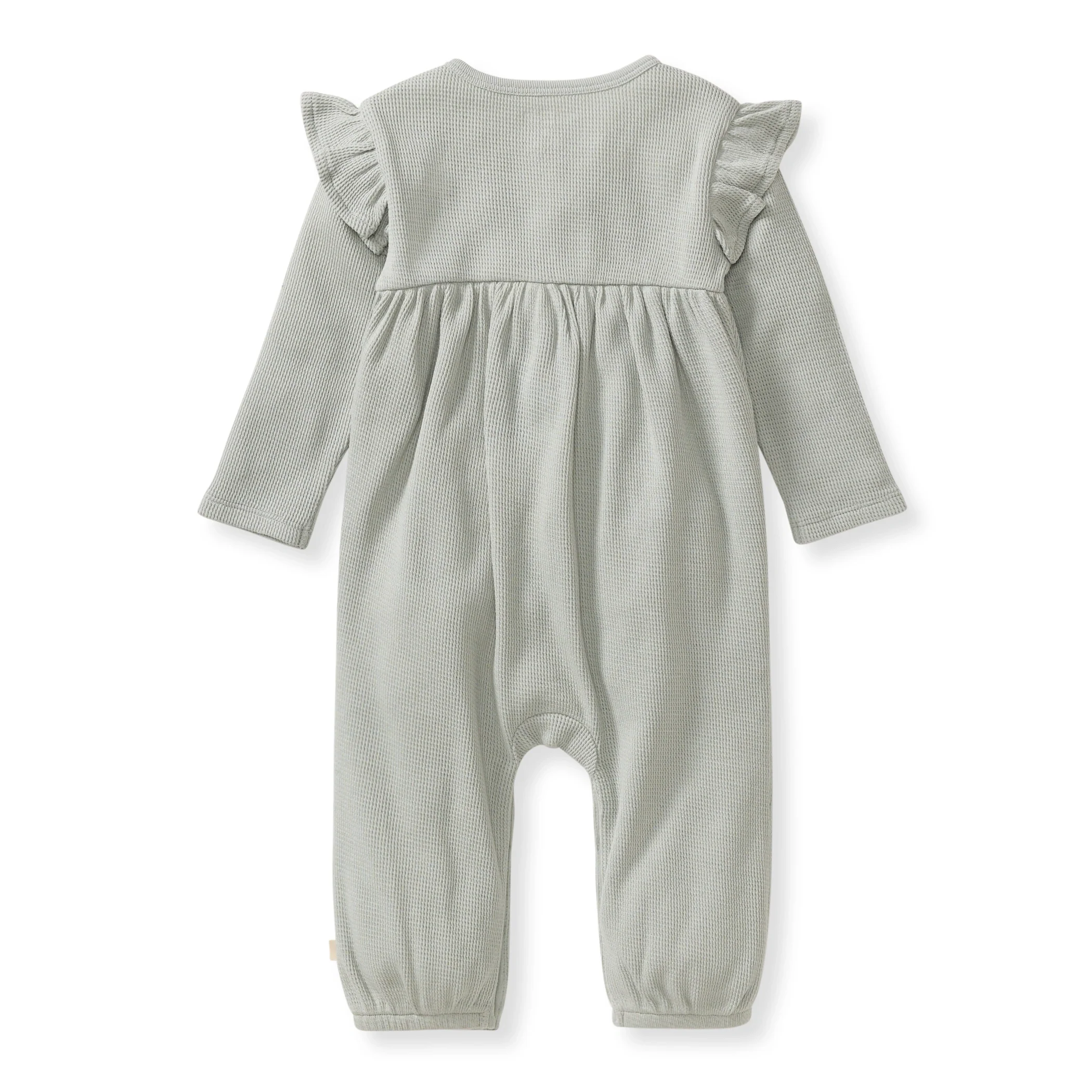 Organic Thermal Baby Girl Jumpsuit - Image 3