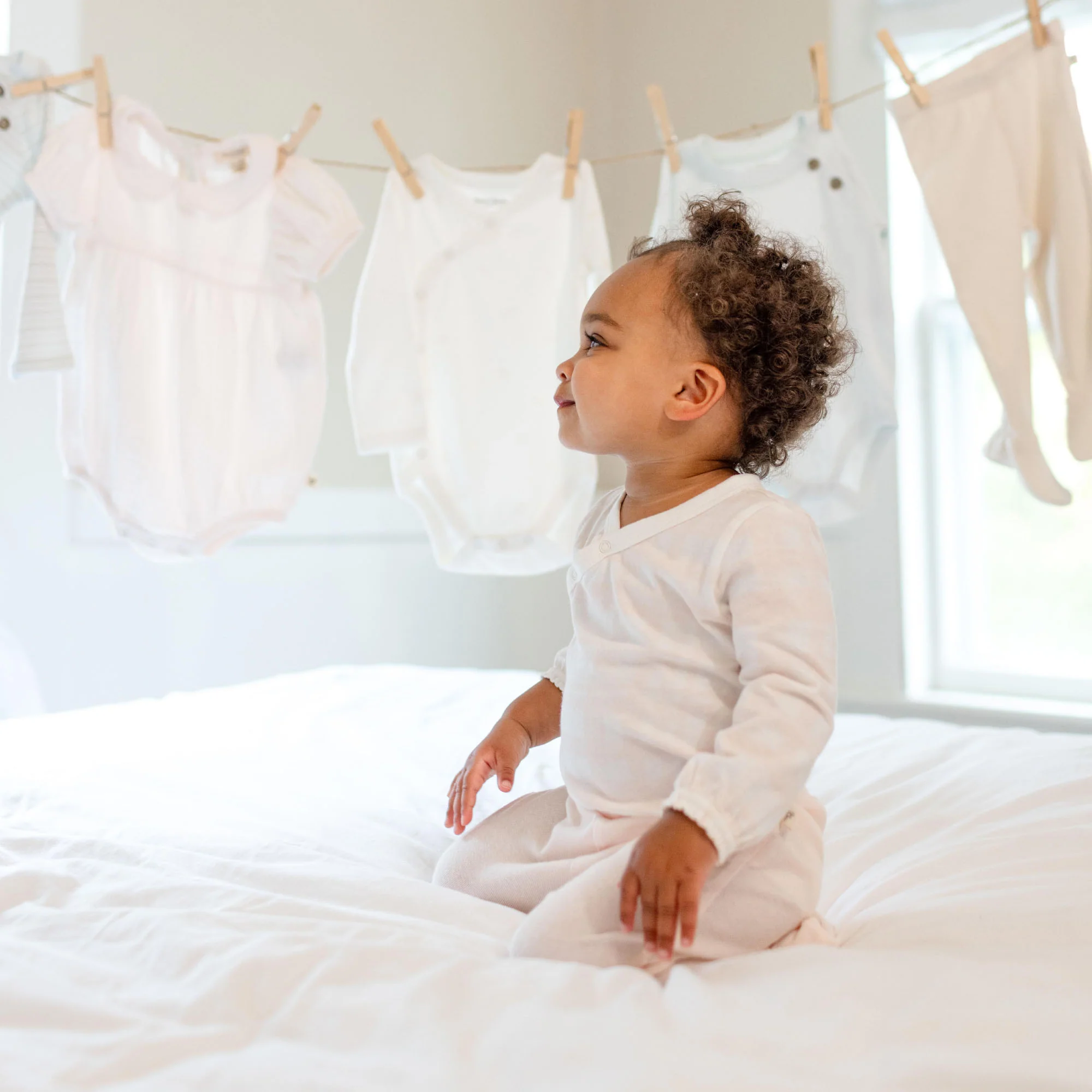 Origami Baby Girl 3-Piece Bodysuit & Pants Set - Image 9