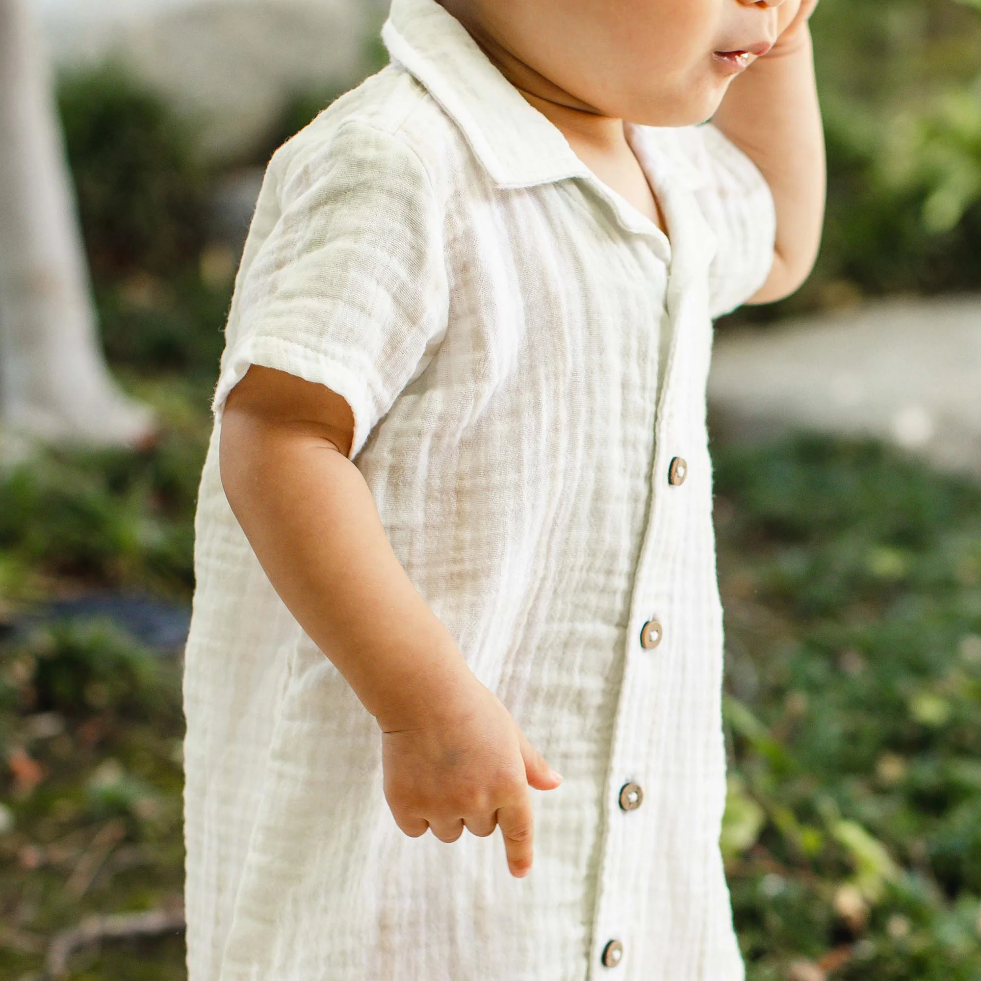Pacific Stripe Baby Boy Romper - Image 5
