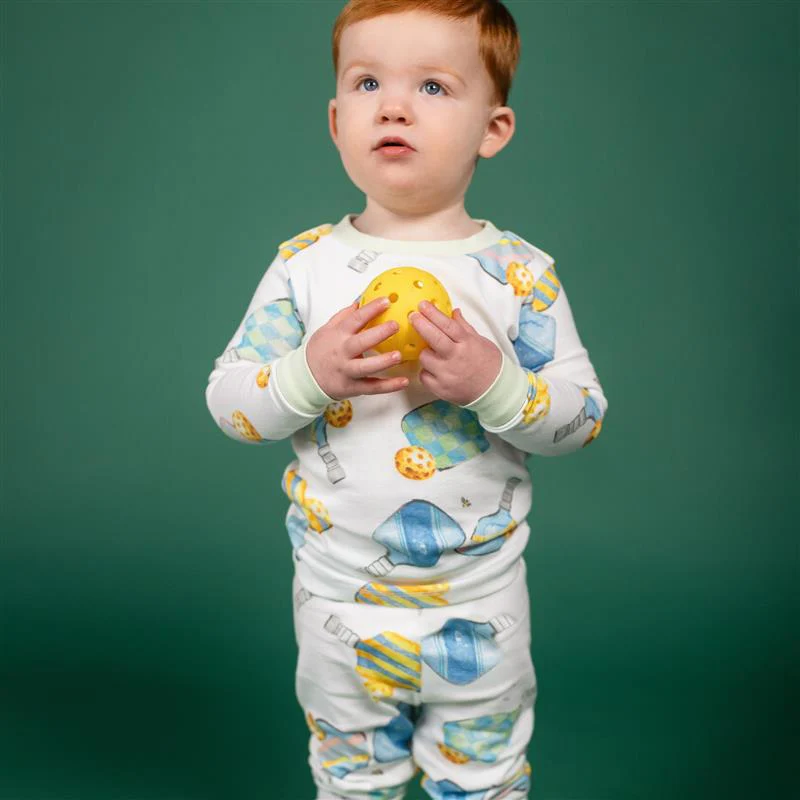 Pickleball Organic Cotton Two-Piece Pajamas - Image 2