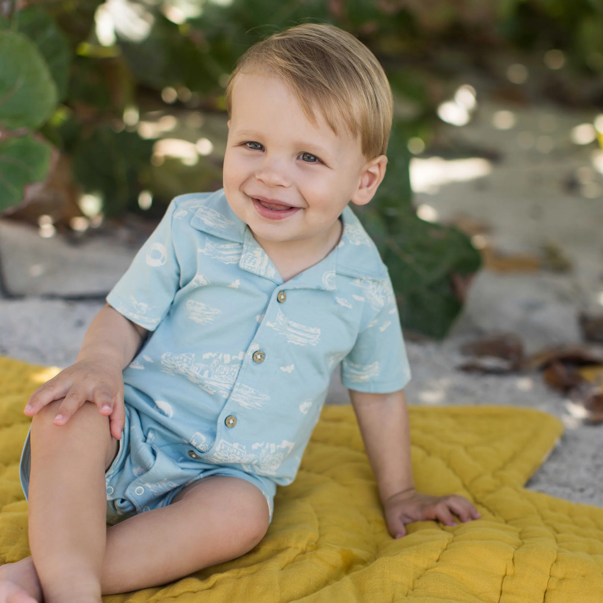 Port Town Organic Baby Boy Romper - Image 2