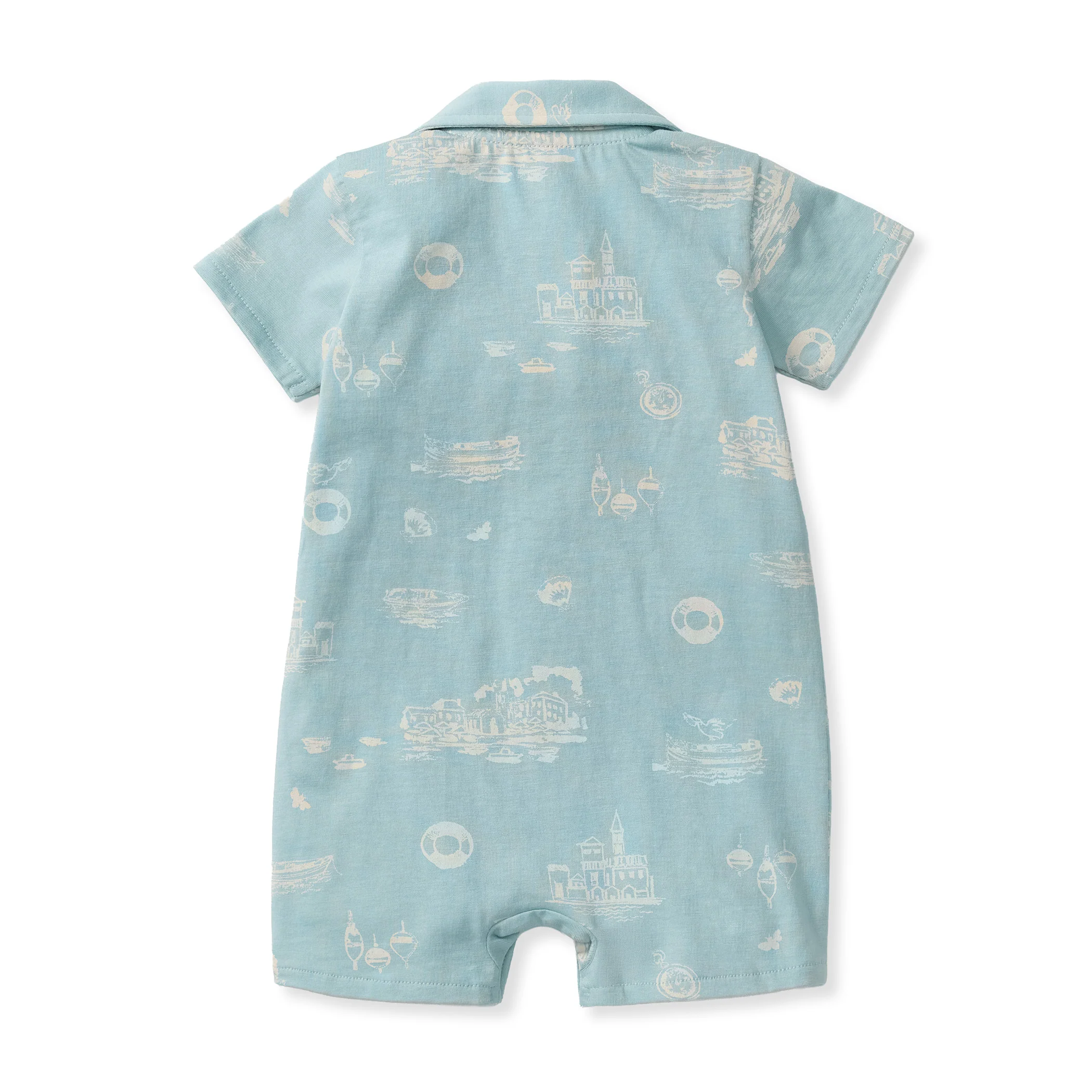 Port Town Organic Baby Boy Romper - Image 4